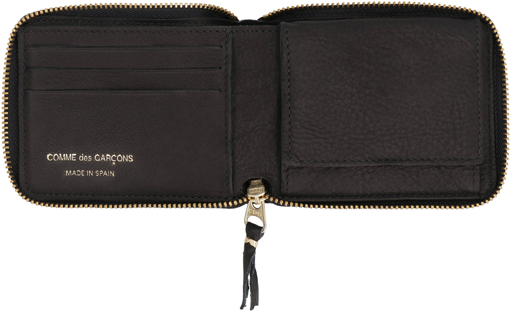 Leather zip around wallet