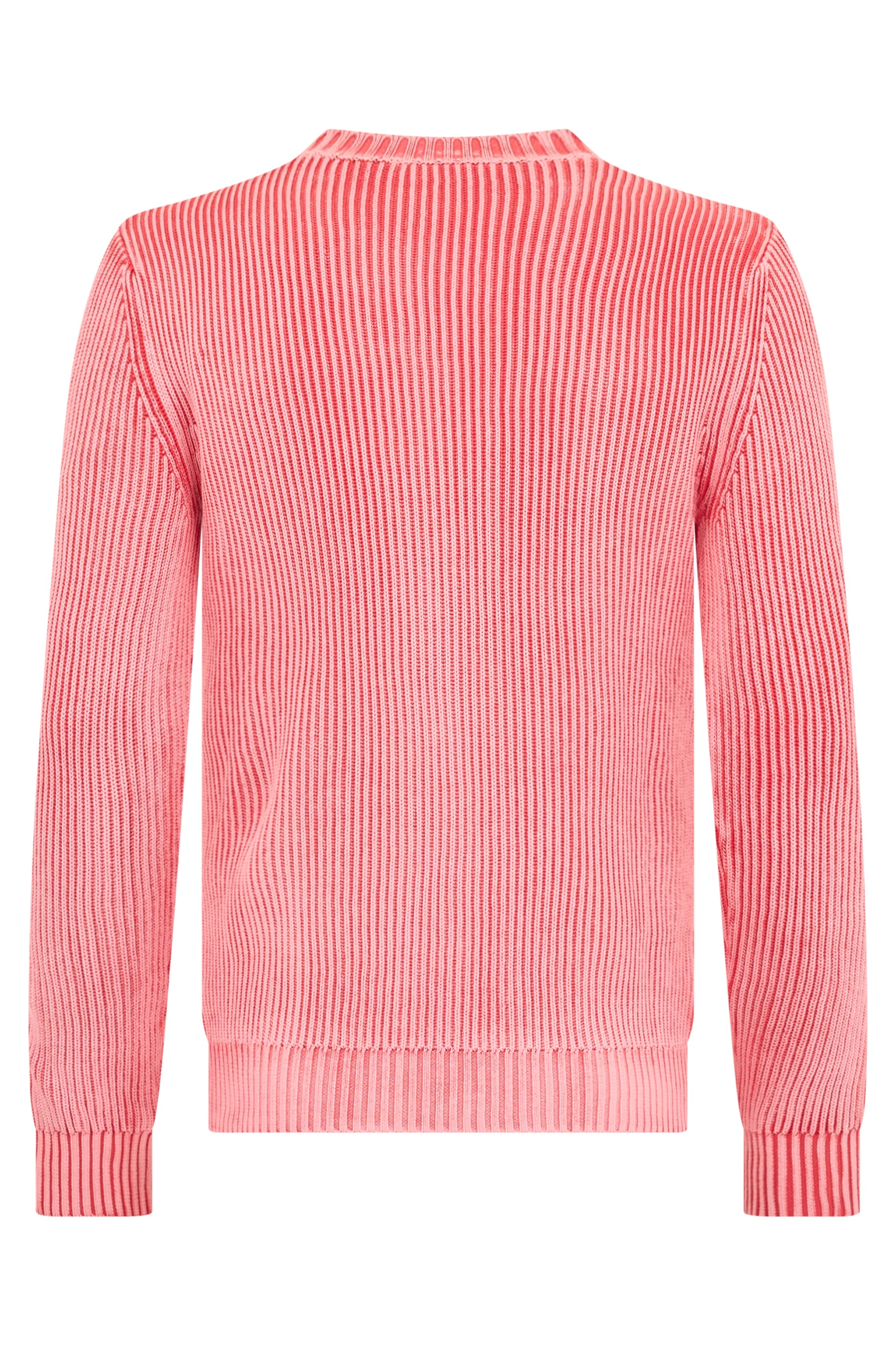 Pink ribbed sweater, comfort and style
