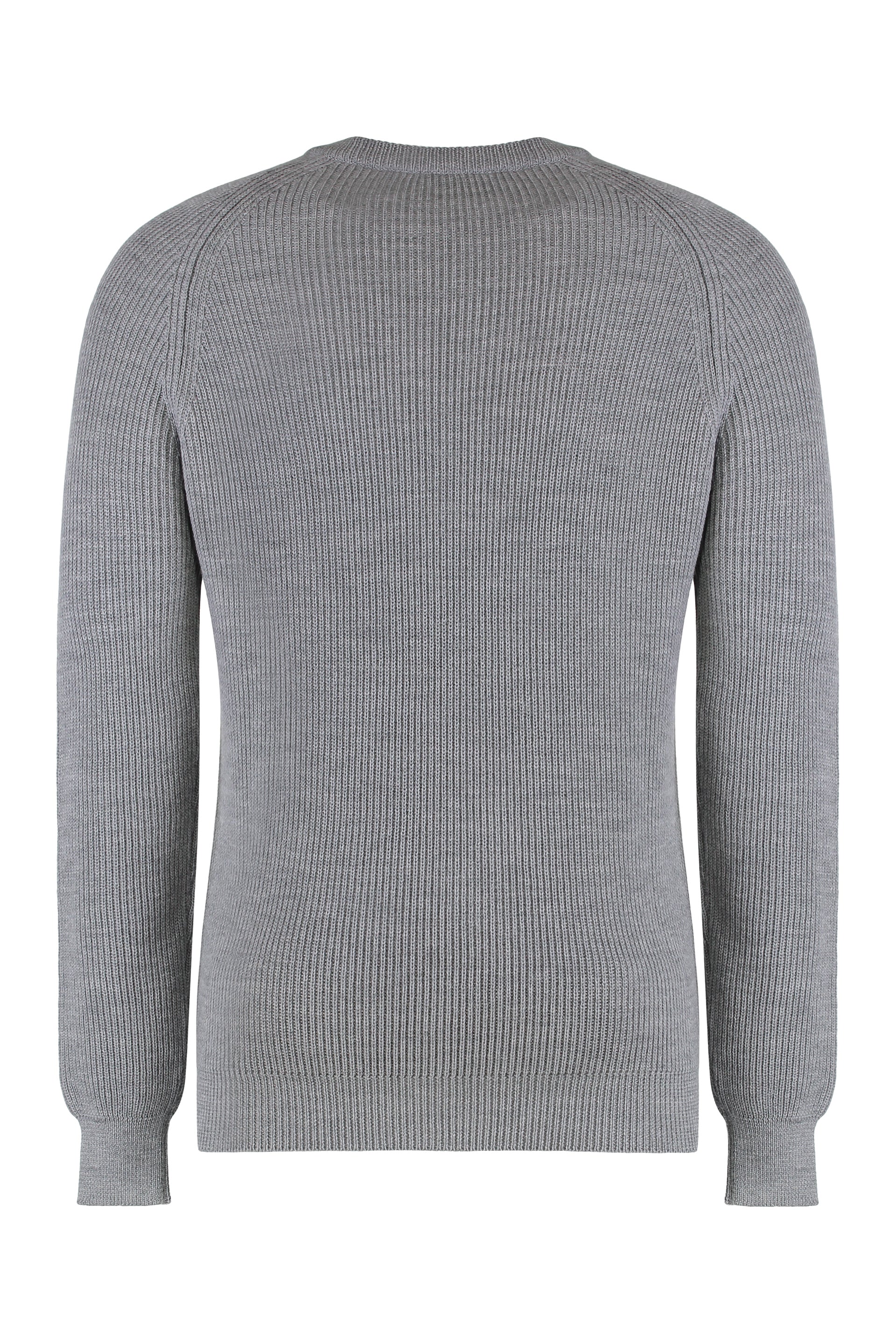 Crew neck sweater in wool