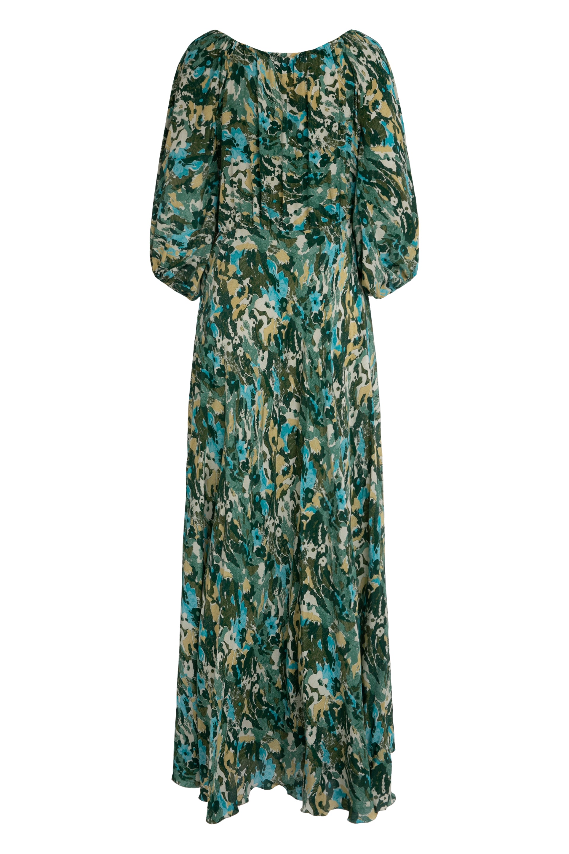 Sara printed silk dress