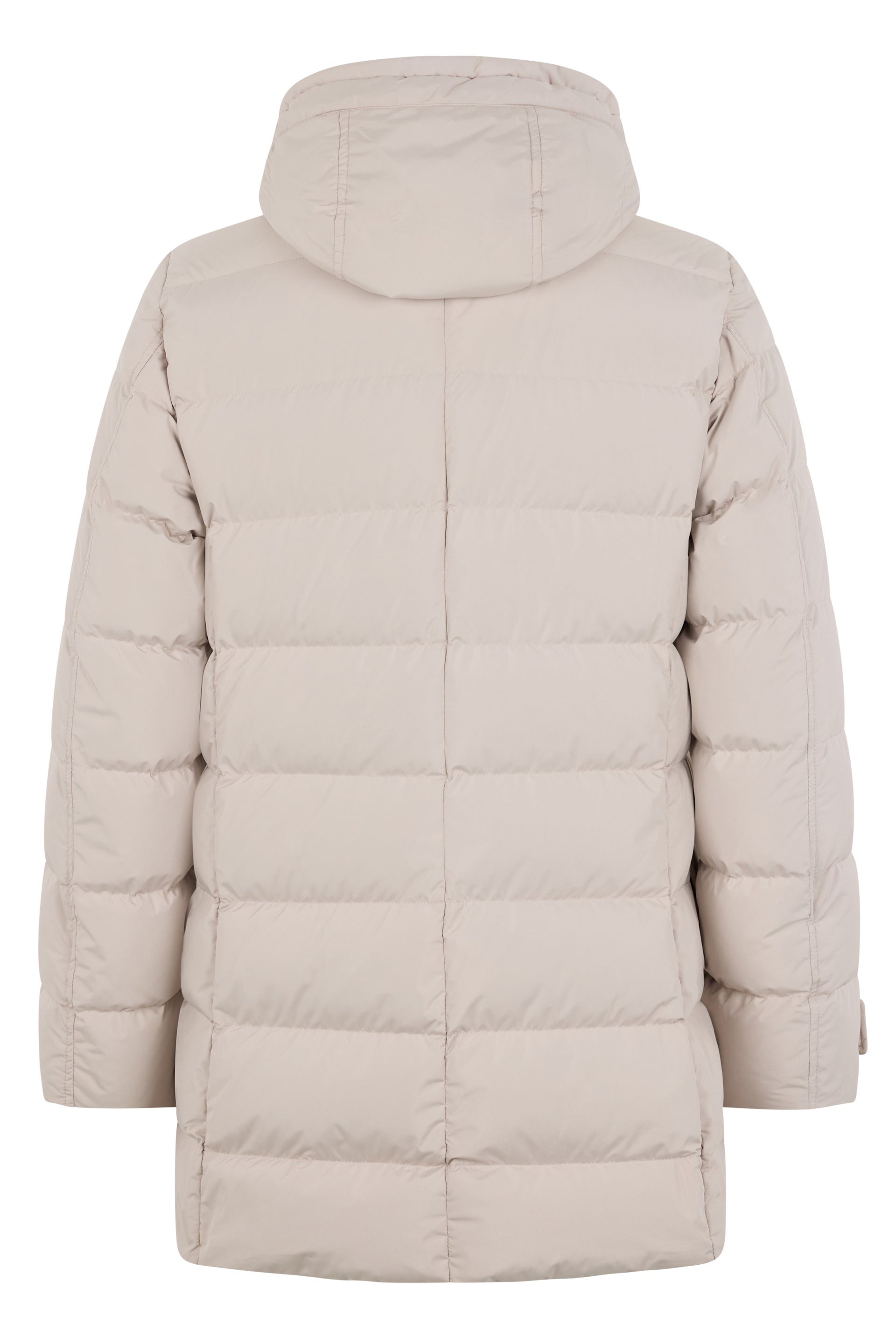 Padded jacket for men with elegant hood