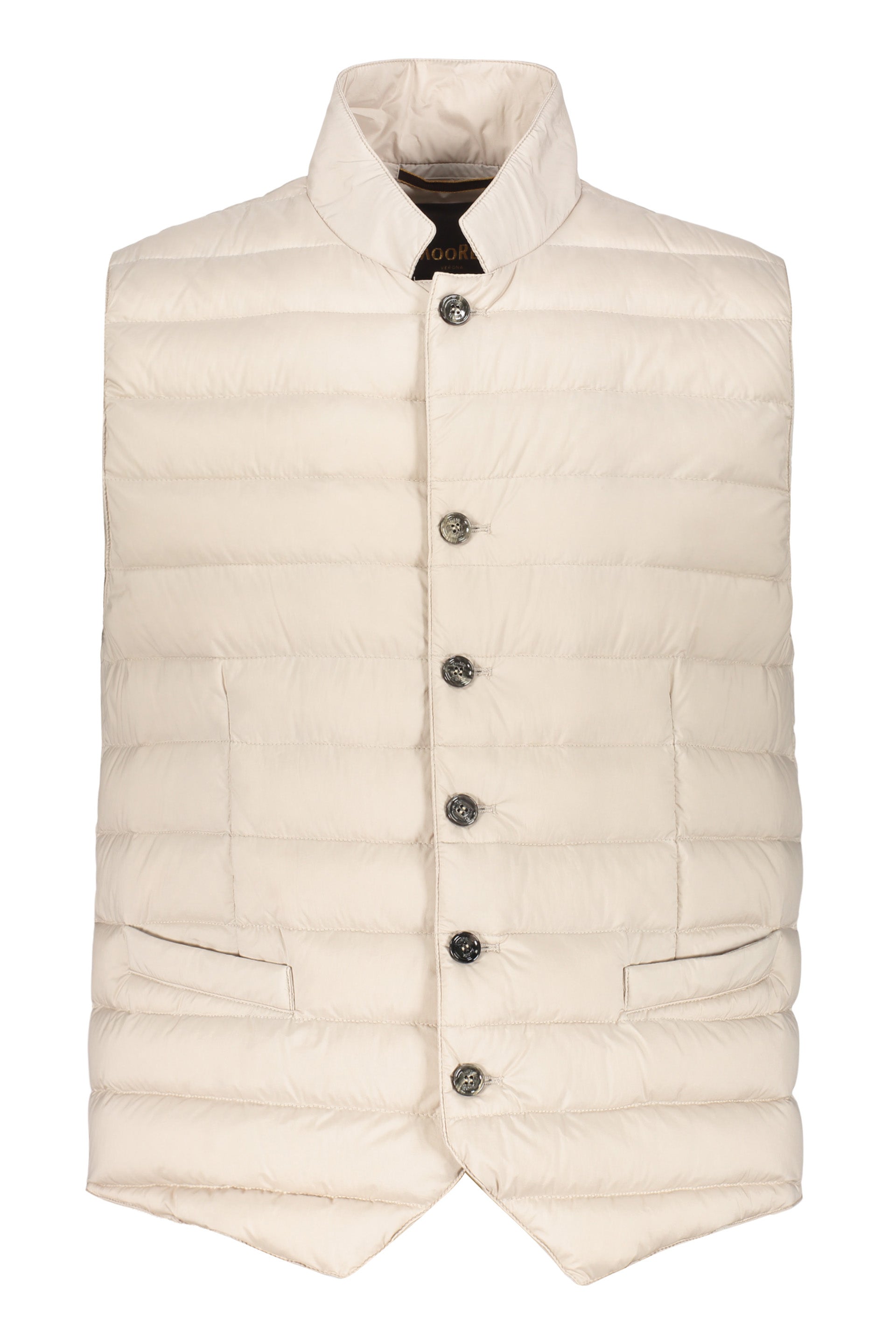 Elegant lightweight cream-colored padded vest