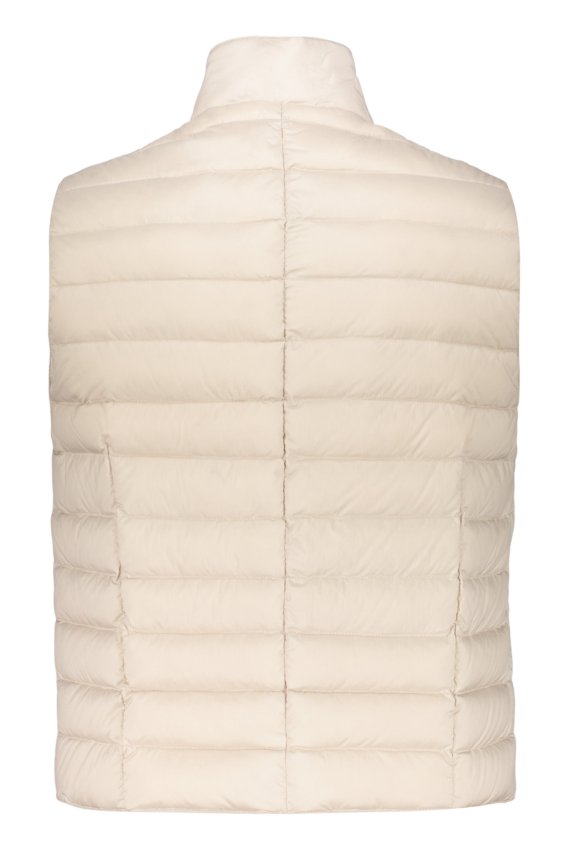 Elegant lightweight cream-colored padded vest