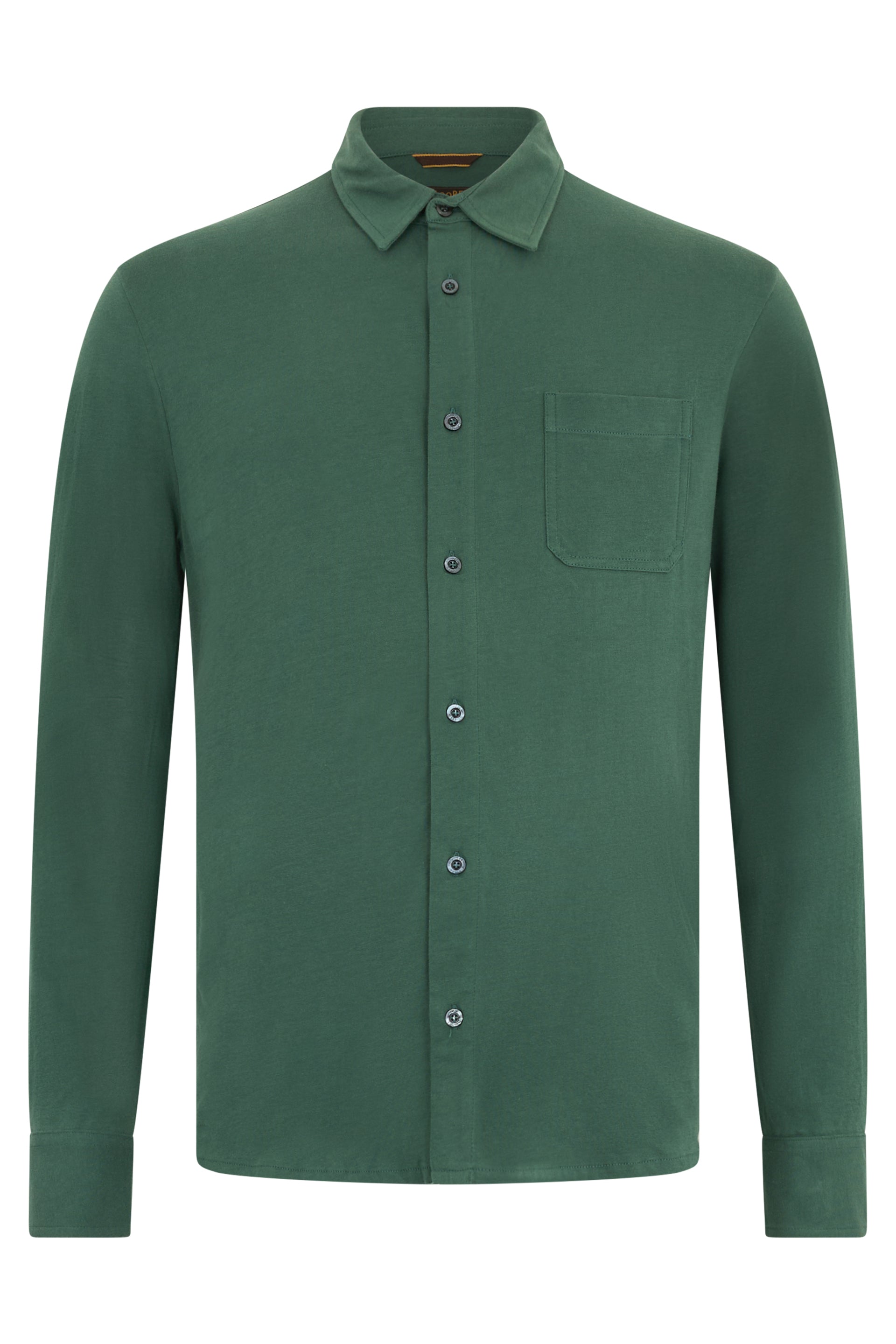 Dark green shirt with long sleeves elegant versatile.