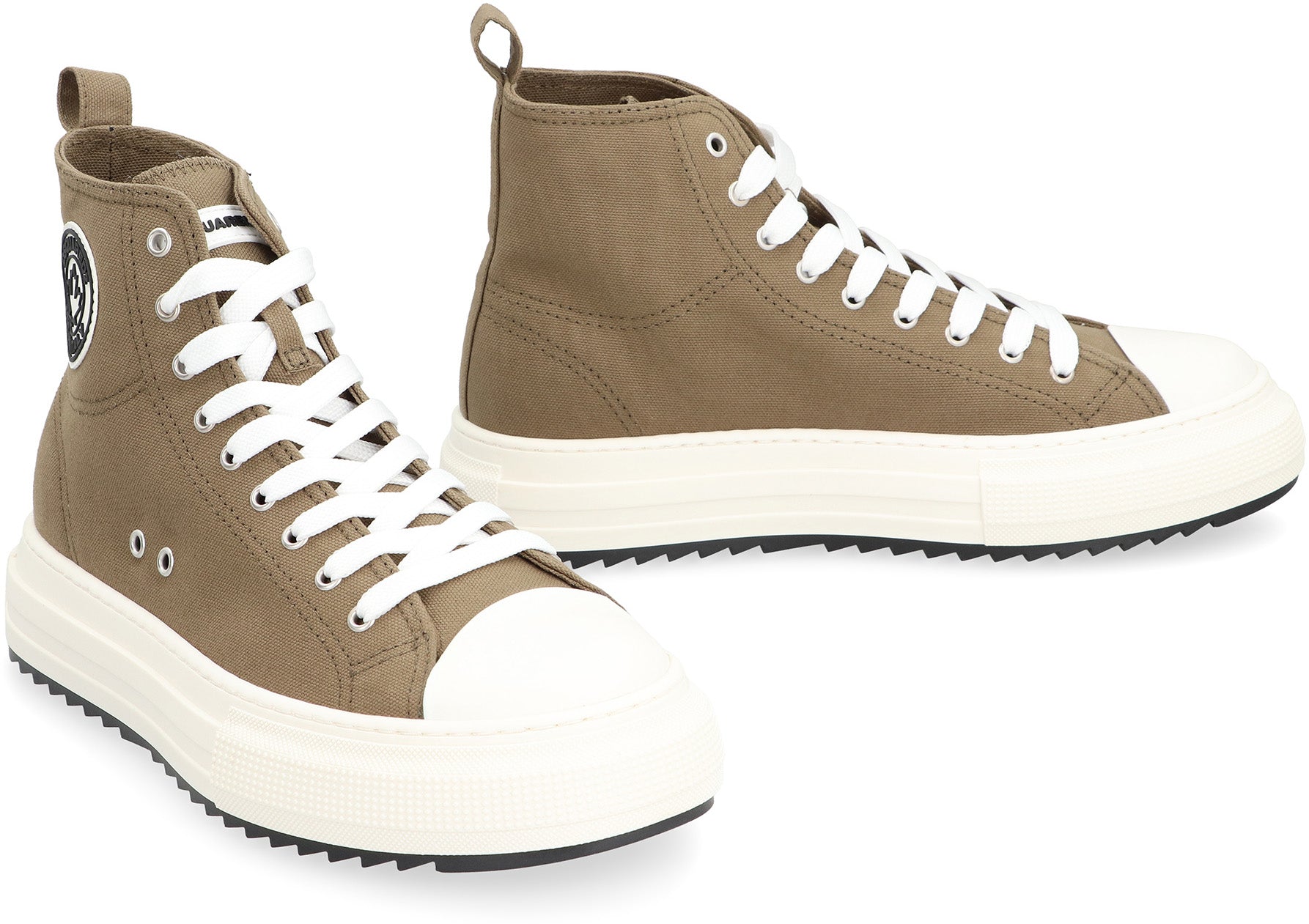 Canvas high-top sneakers