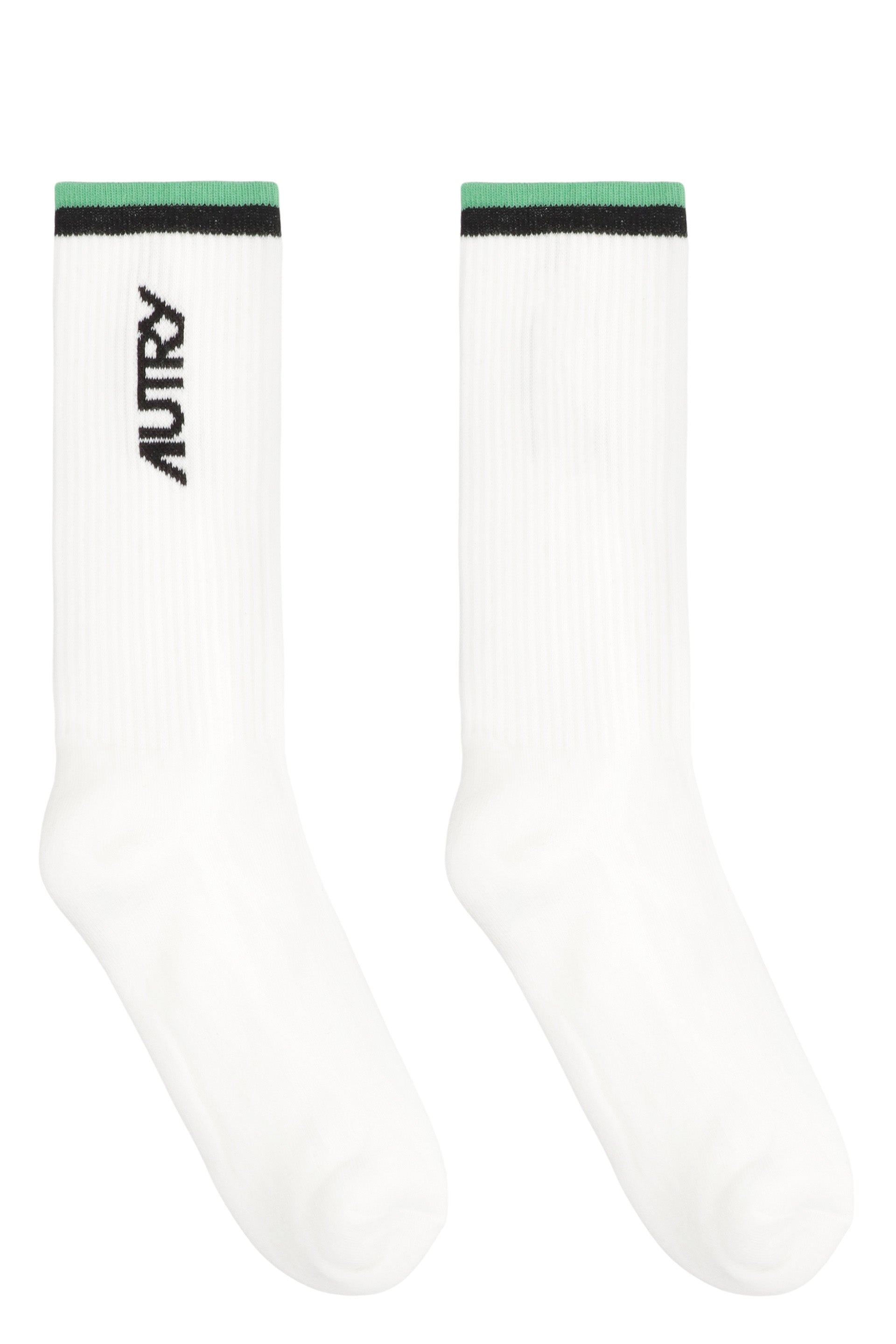 Logo cotton blend socks