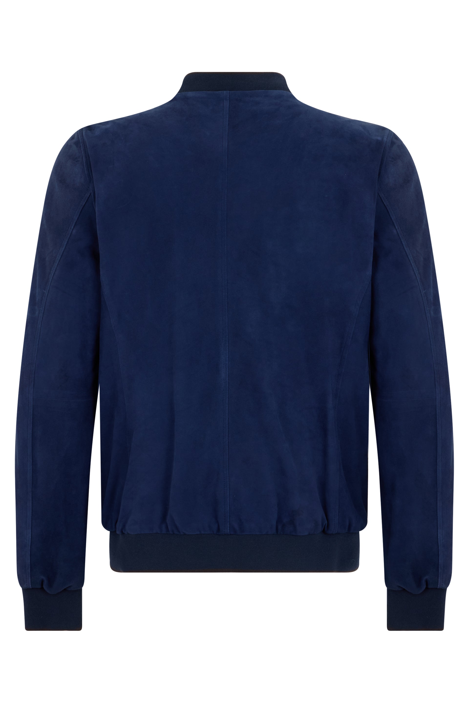 Blue suede jacket