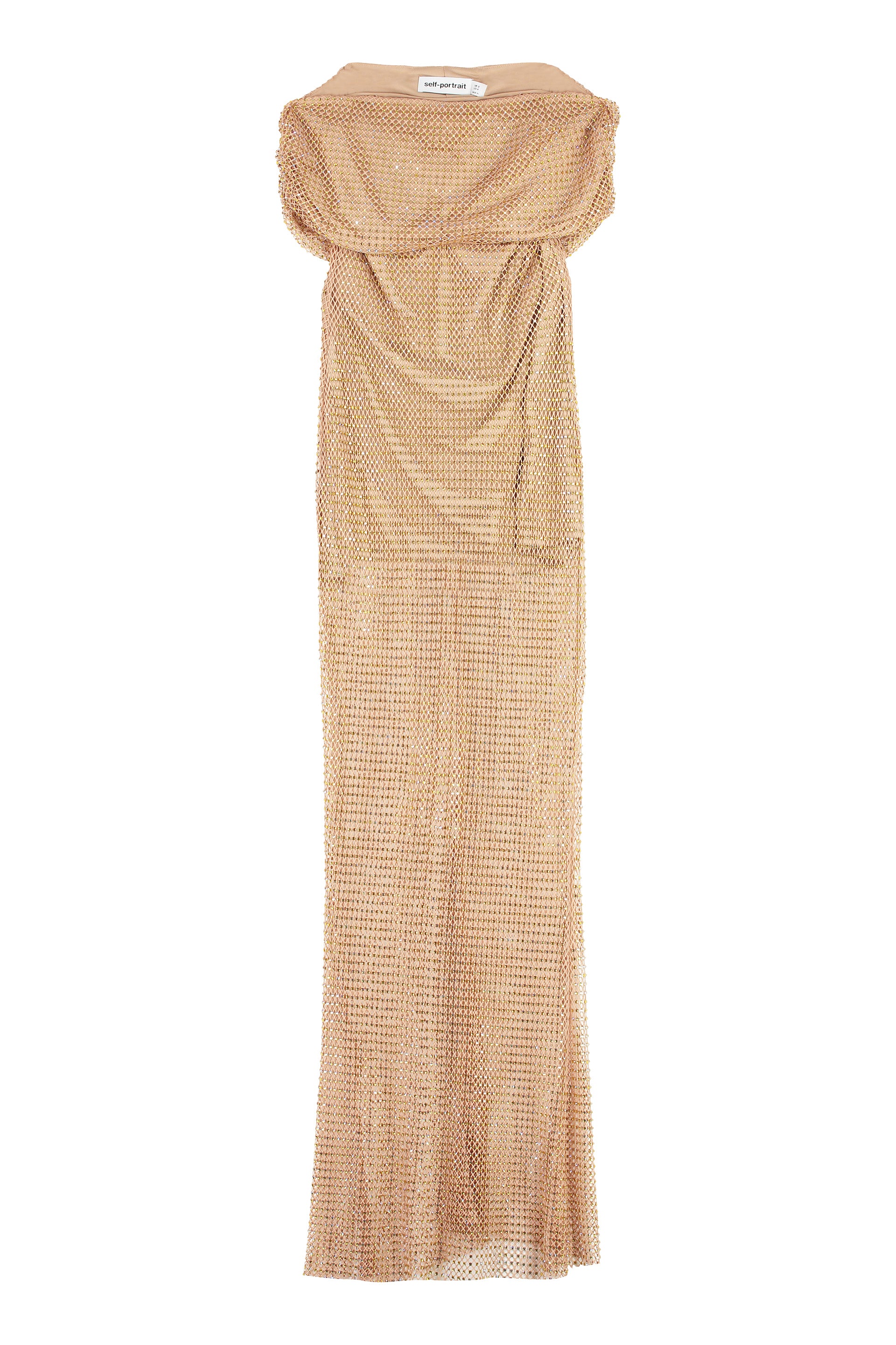 Maxi dress with rhinestones