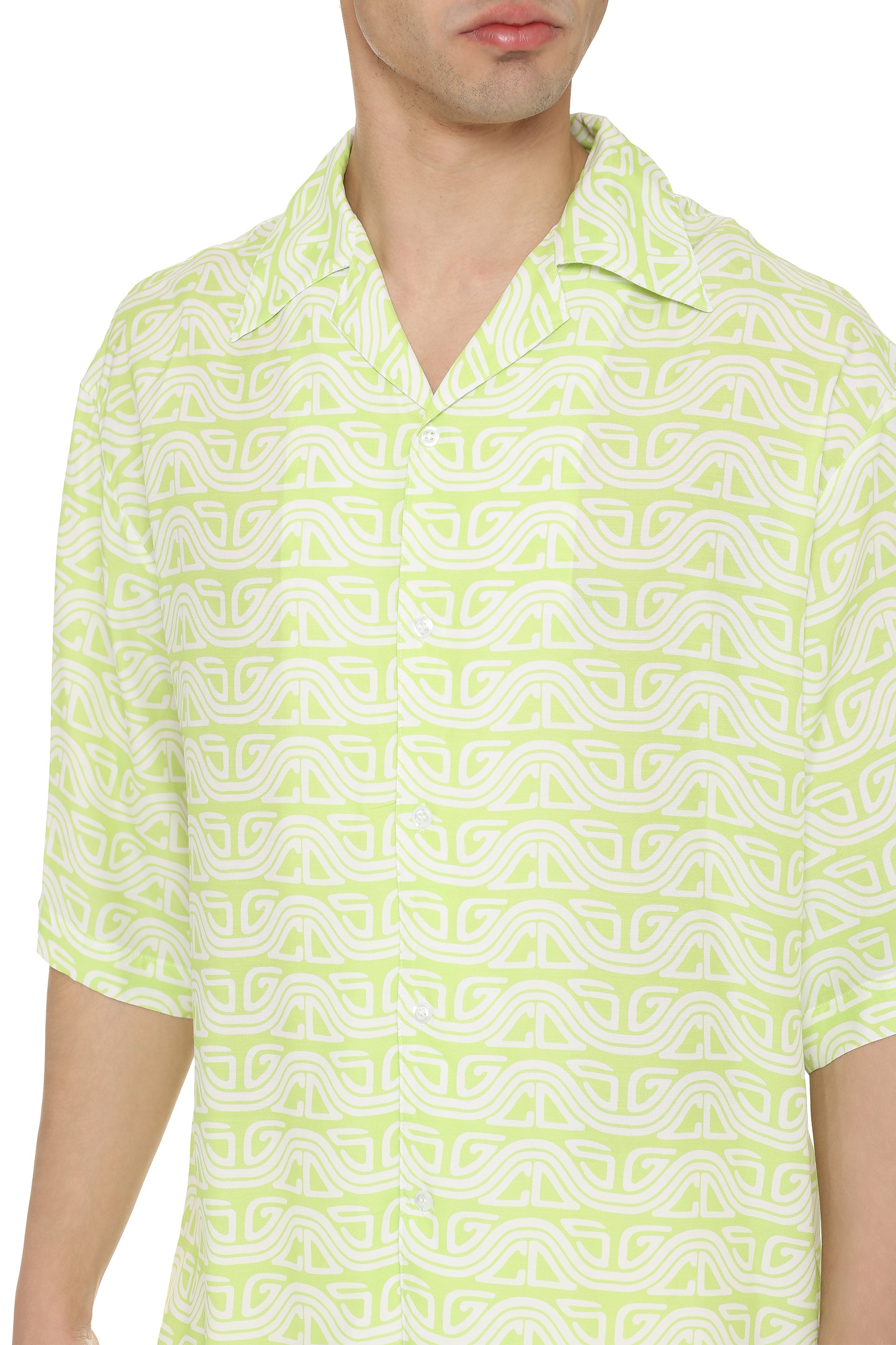 Printed short sleeved shirt