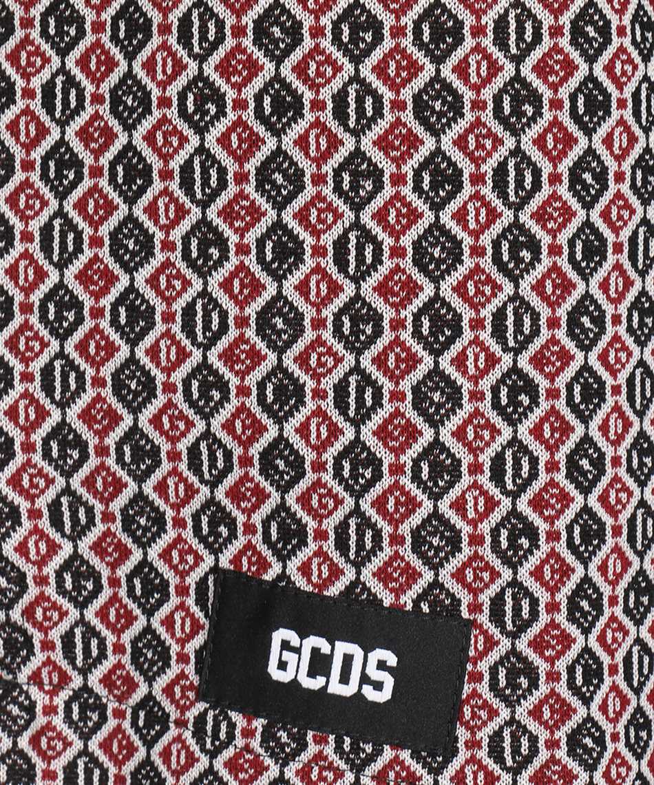 Bermuda shorts with all-over logo