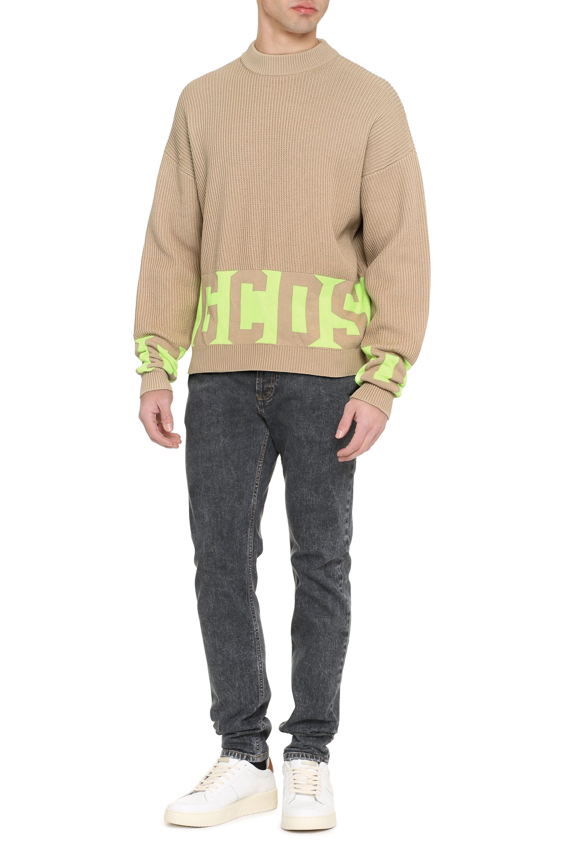 Cotton crew-neck sweater