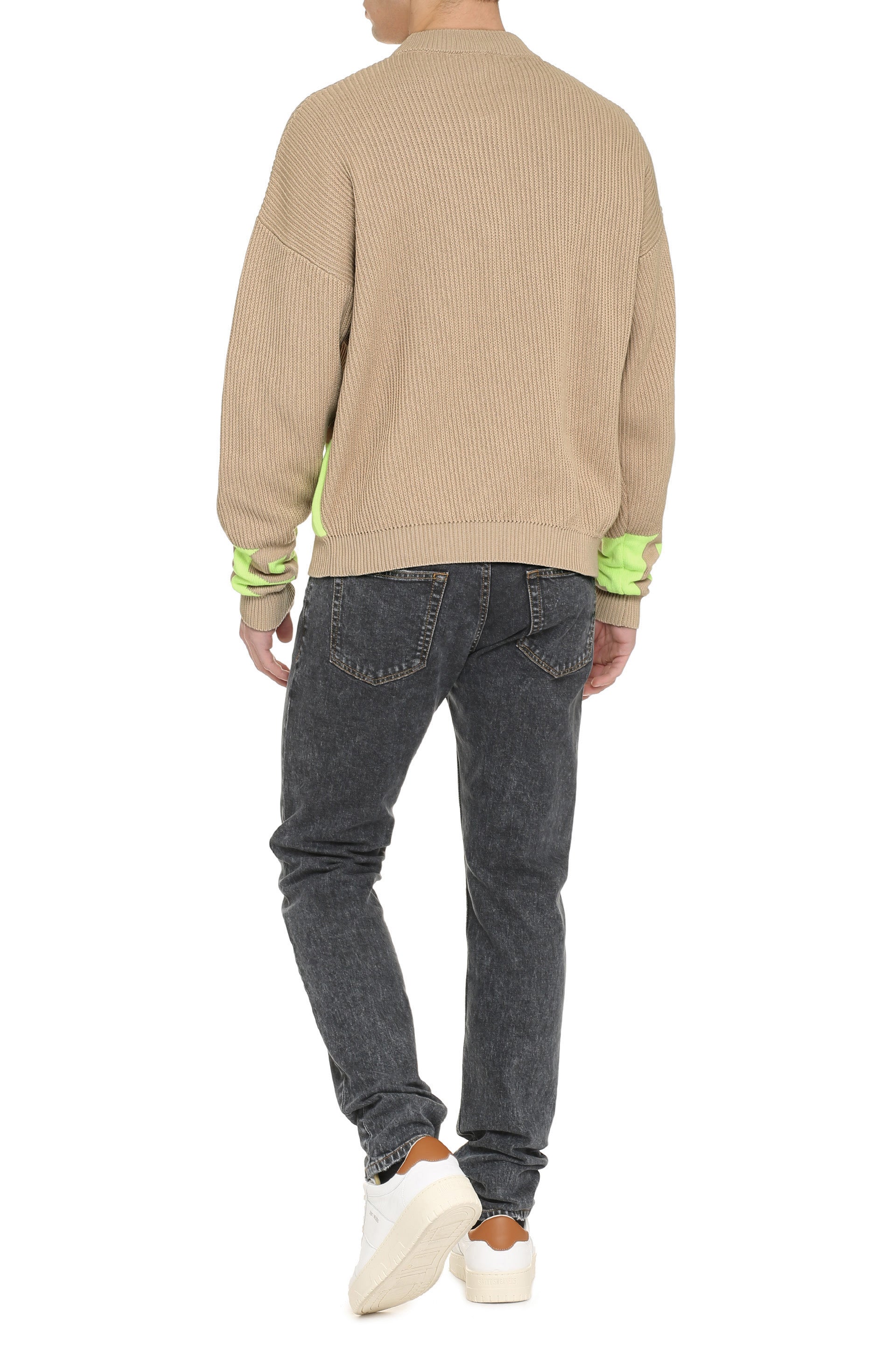 Cotton crew-neck sweater