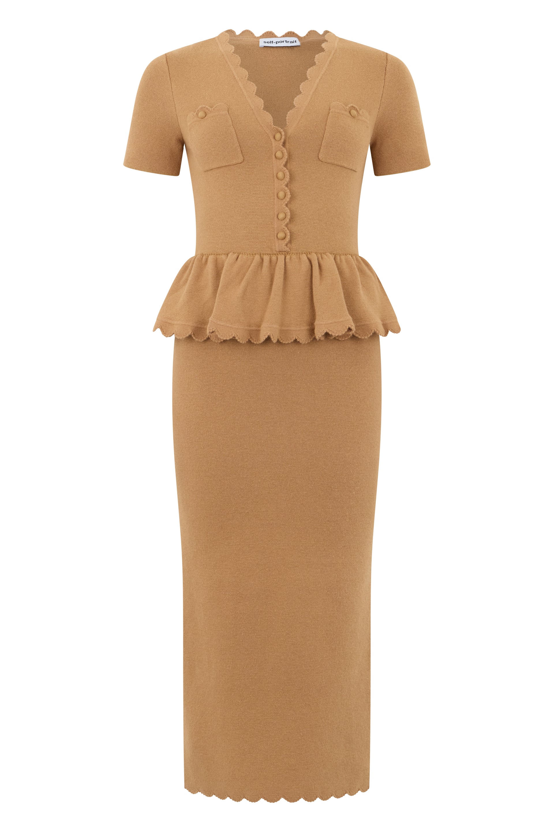 Long dress with buttons