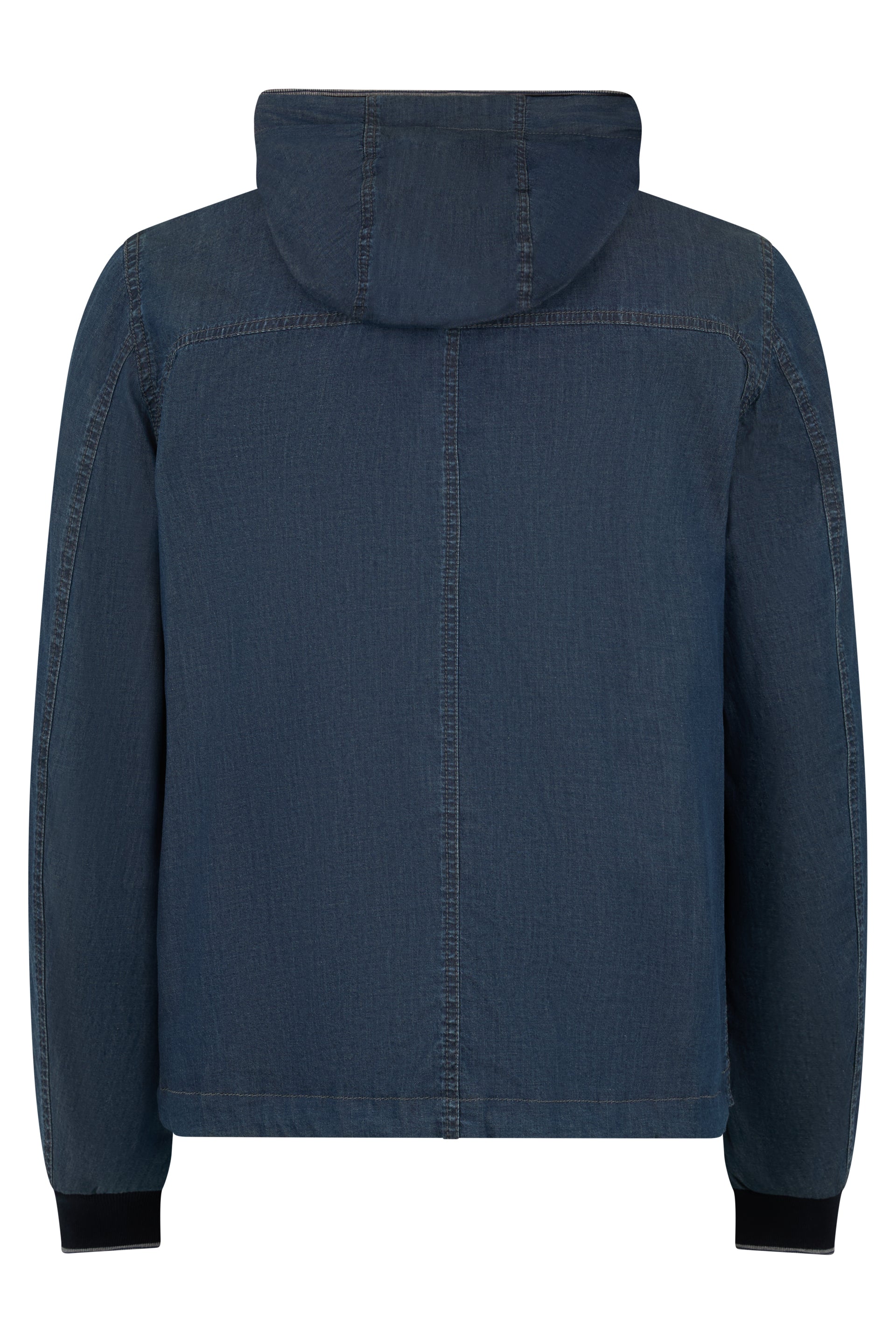 Padded denim jacket, modern and versatile style