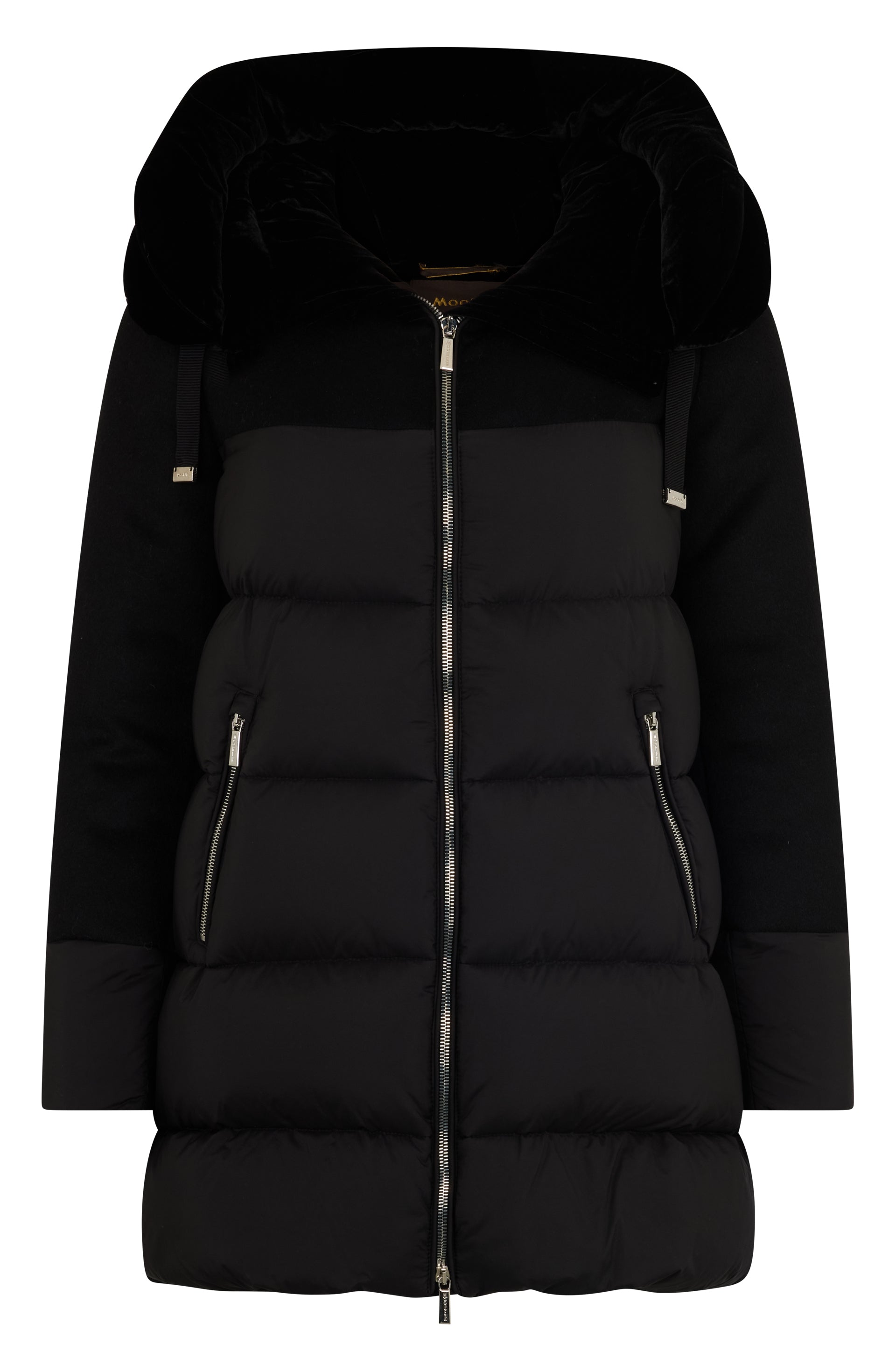 Elegant winter coat with high collar