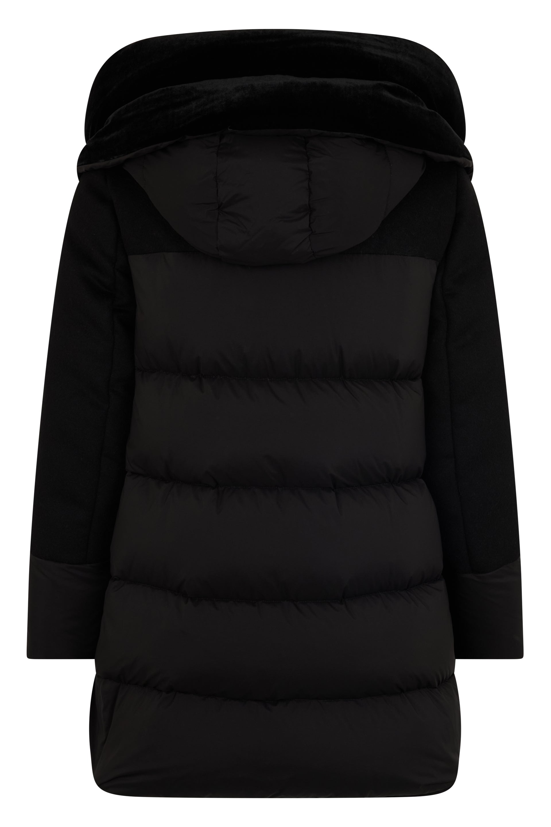 Elegant winter coat with high collar
