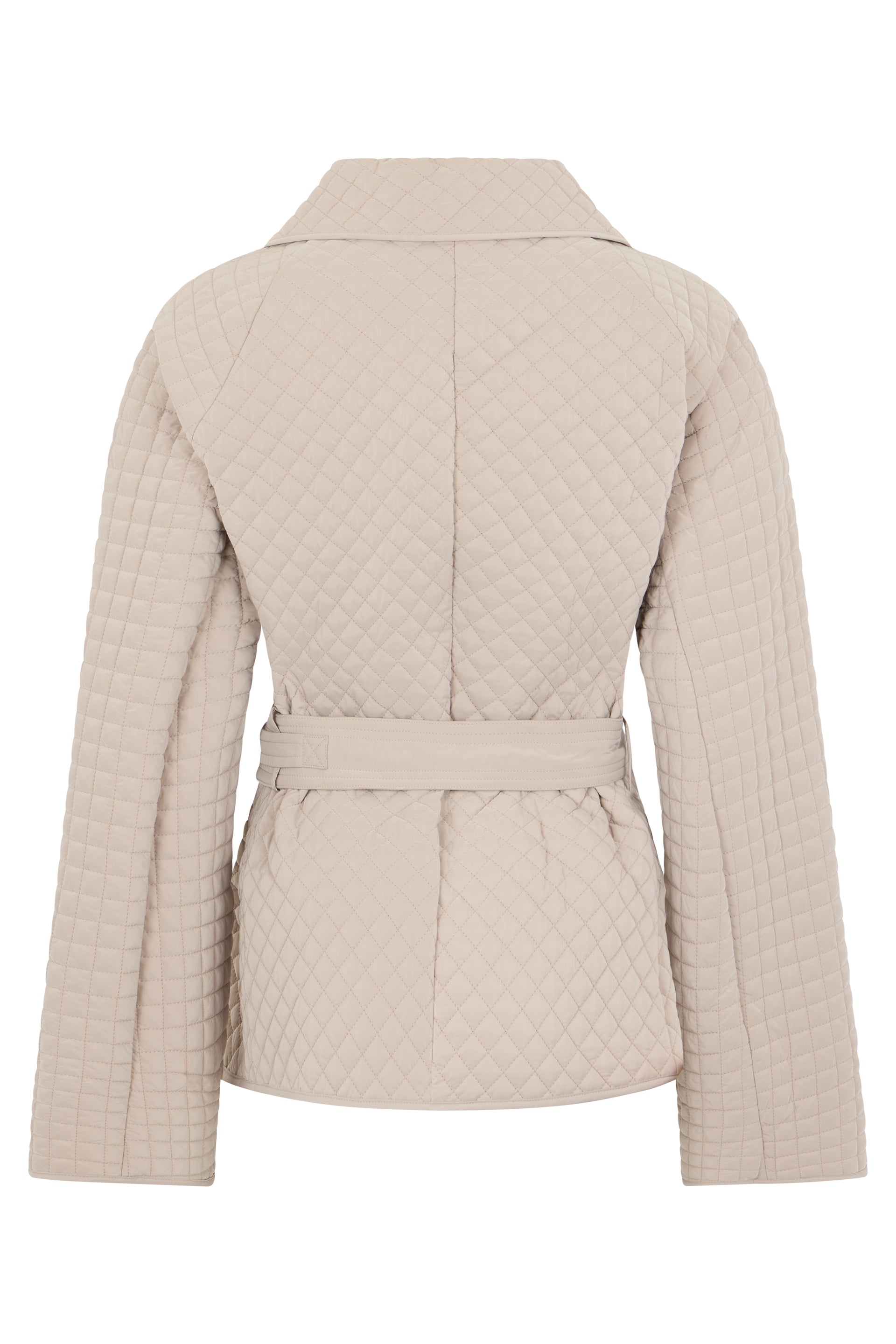 Elegant beige jacket with belt