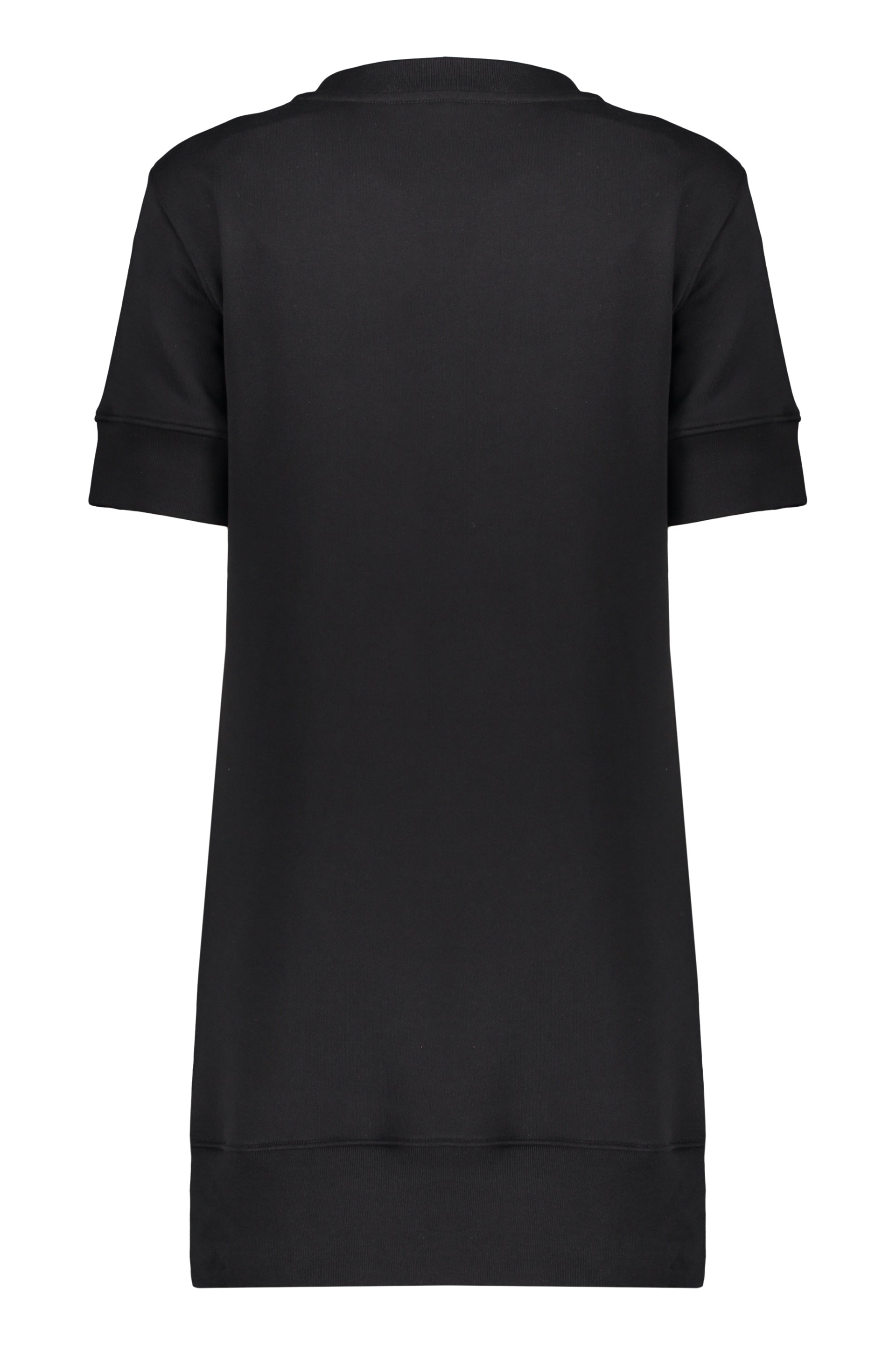 Logo print cotton sweatdress