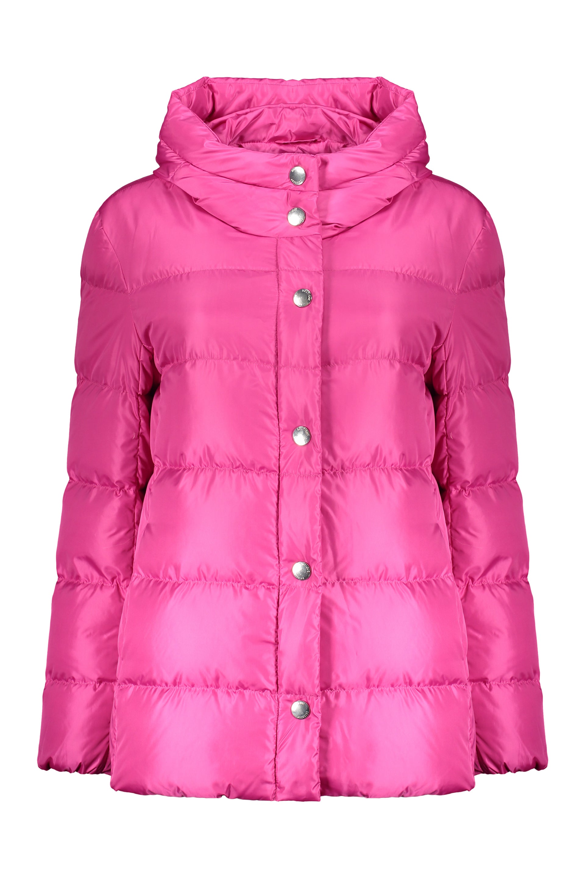 Hooded down jacket