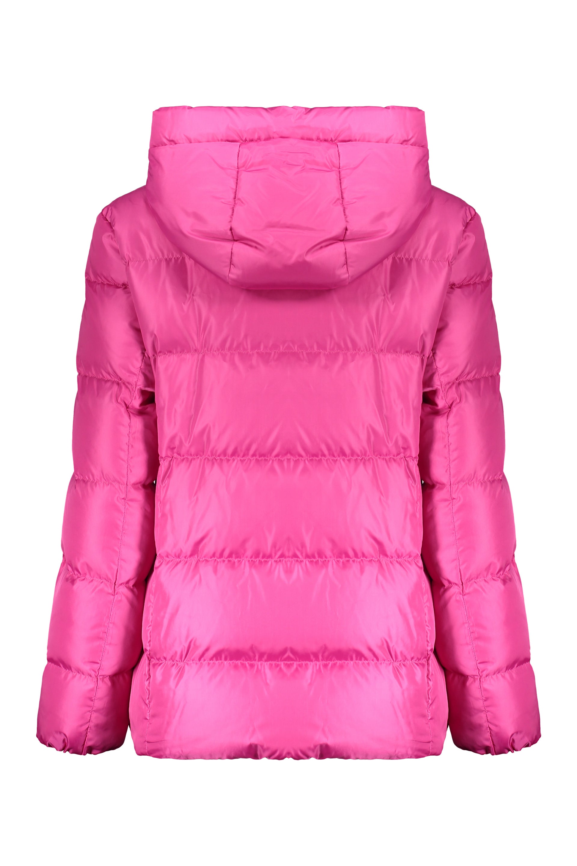 Hooded down jacket