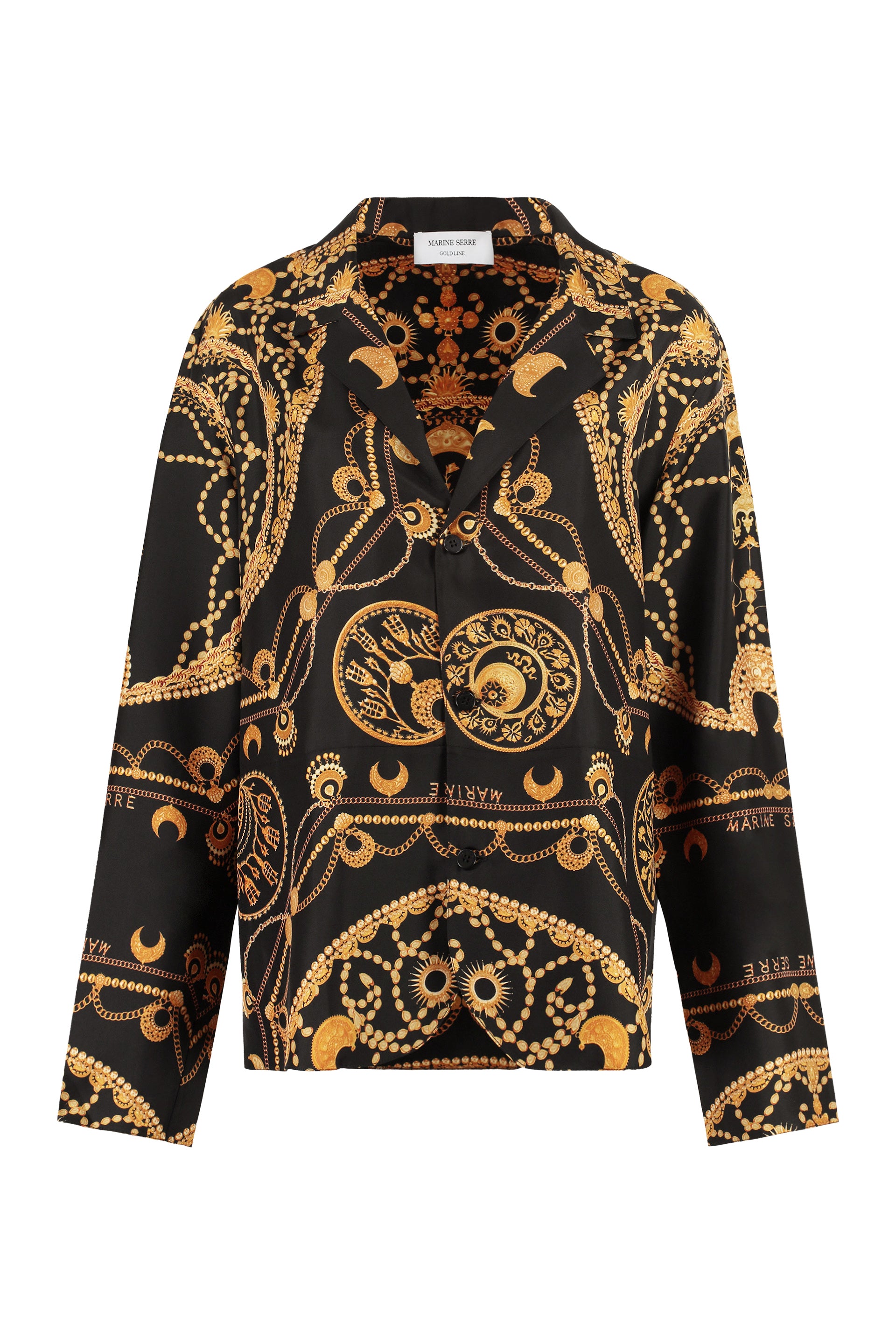 Printed silk shirt