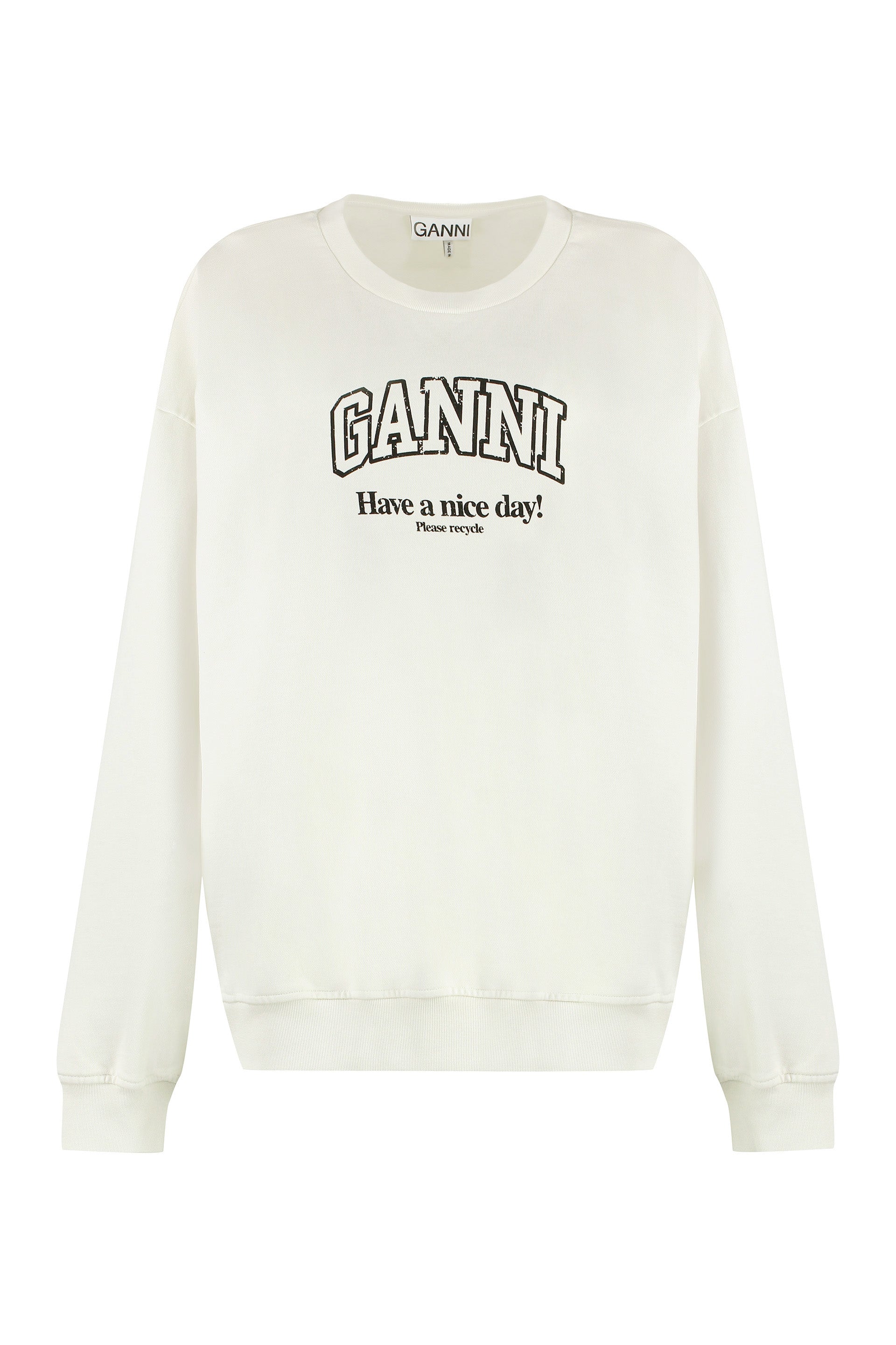 Cotton crew-neck sweatshirt