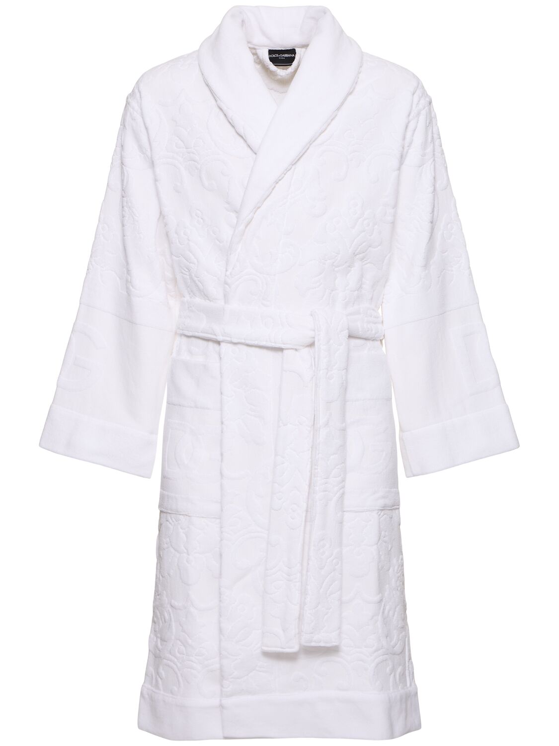 White bathrobe in soft elegant material