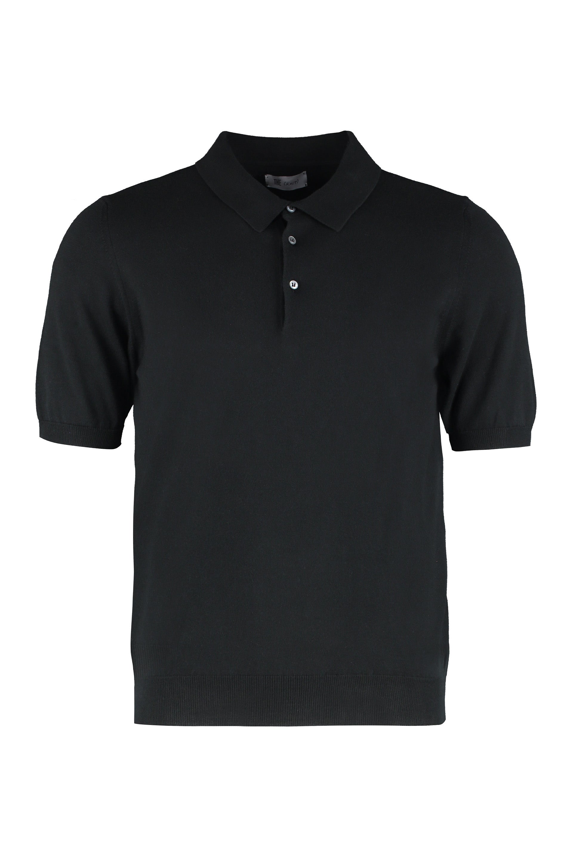 The (Knit) - Short sleeve cotton polo shirt