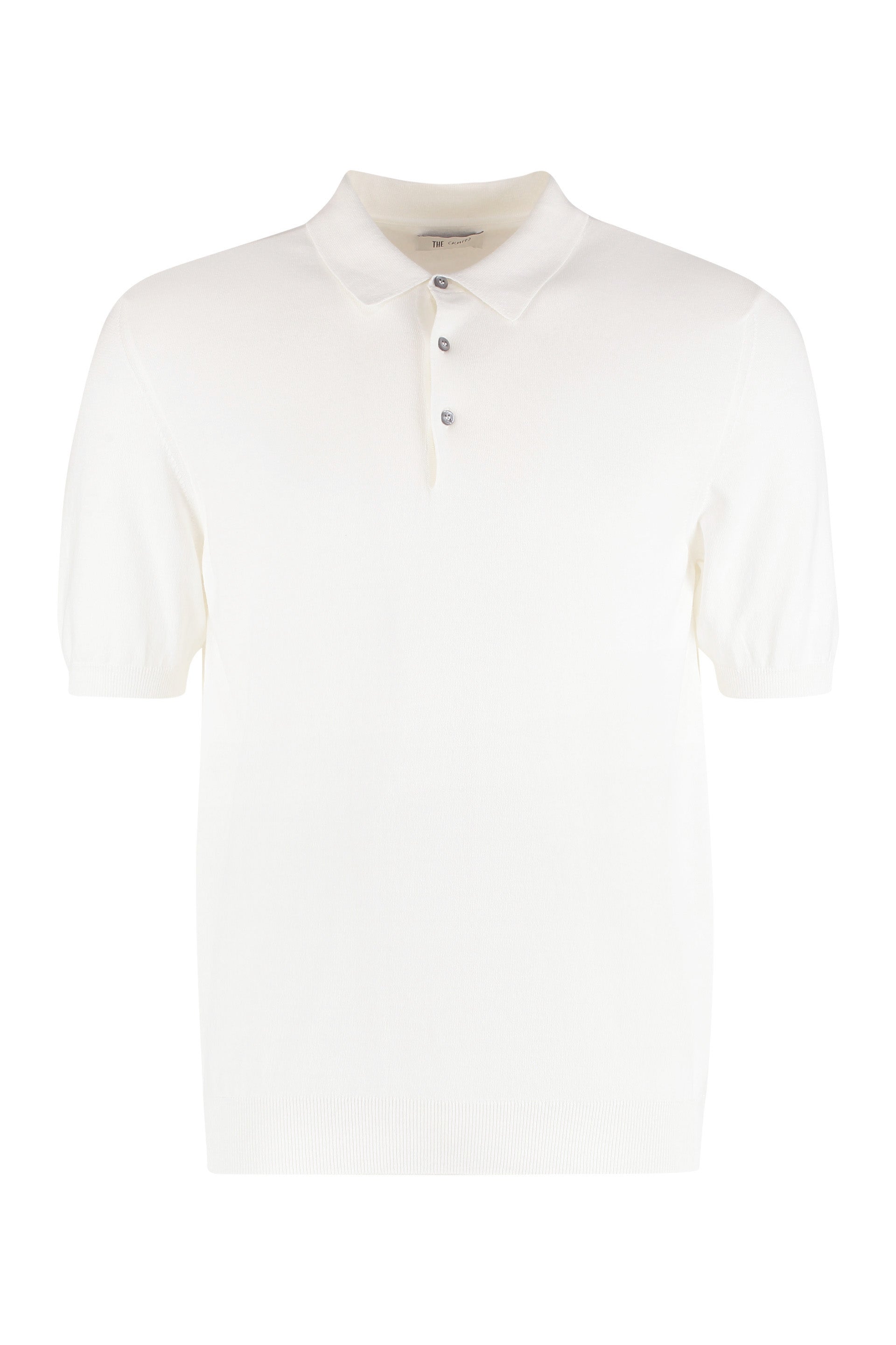 The (Knit) - Cotton knit polo shirt