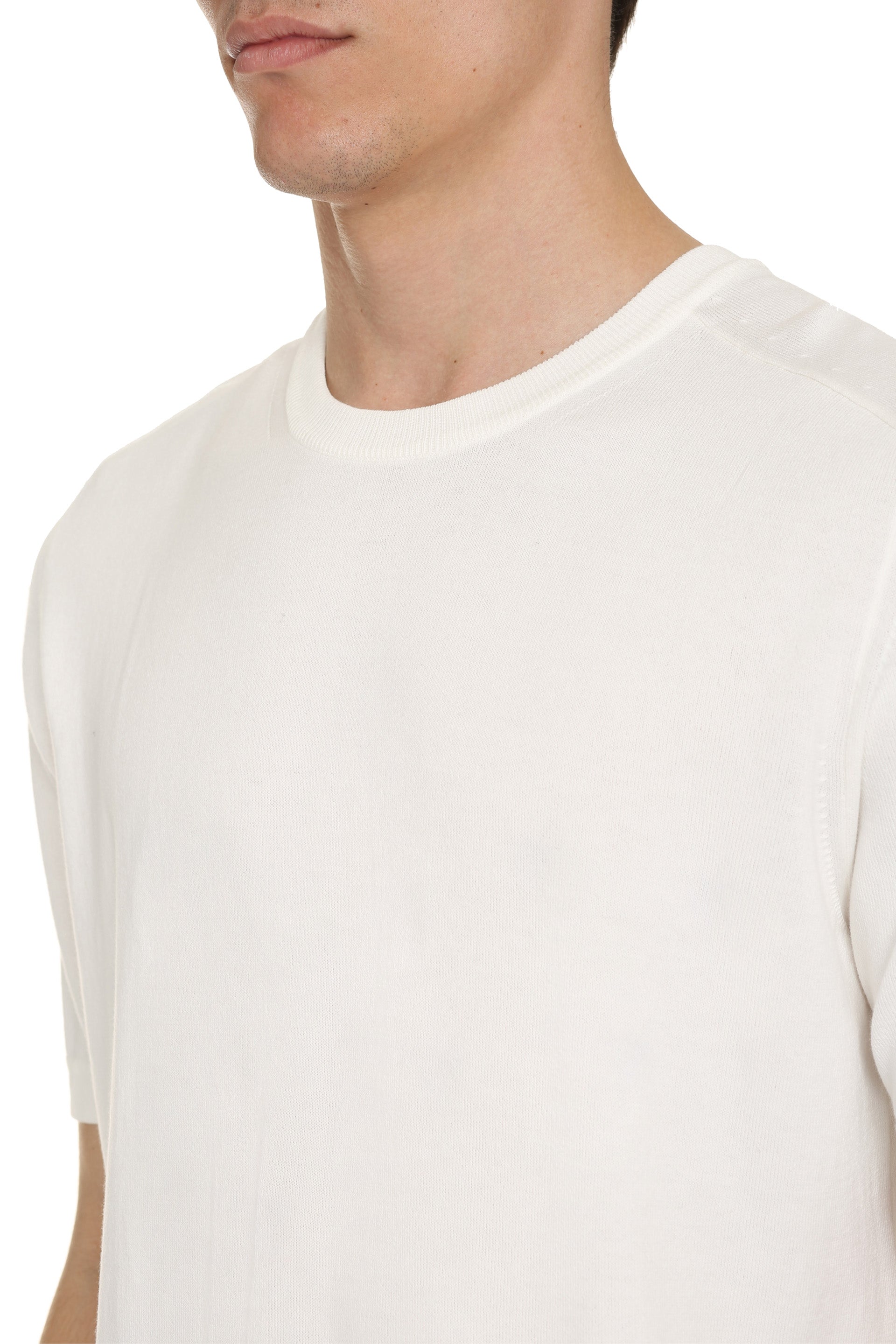 Cotton short sleeve sweater