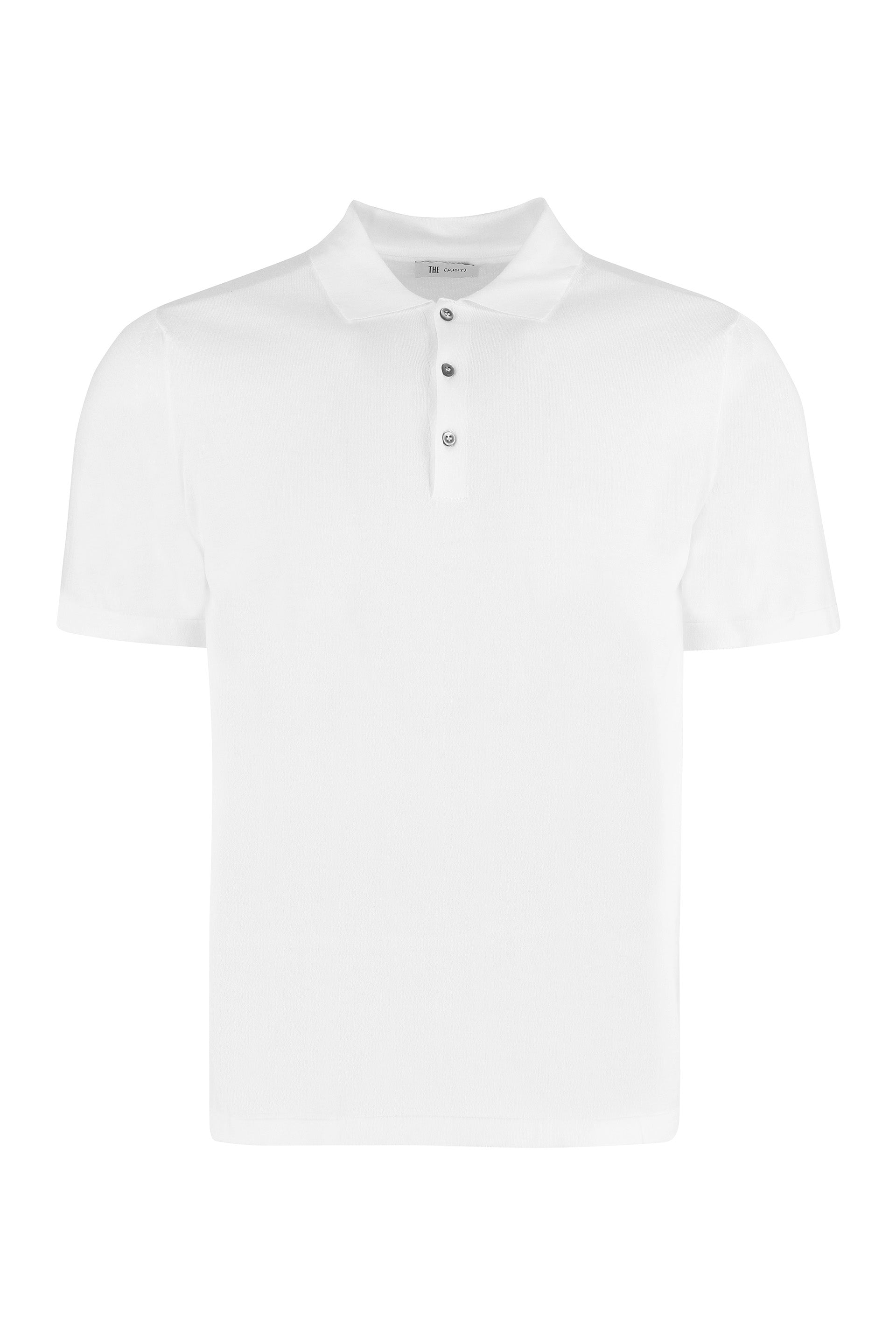 The (Knit) - Cotton knit polo shirt