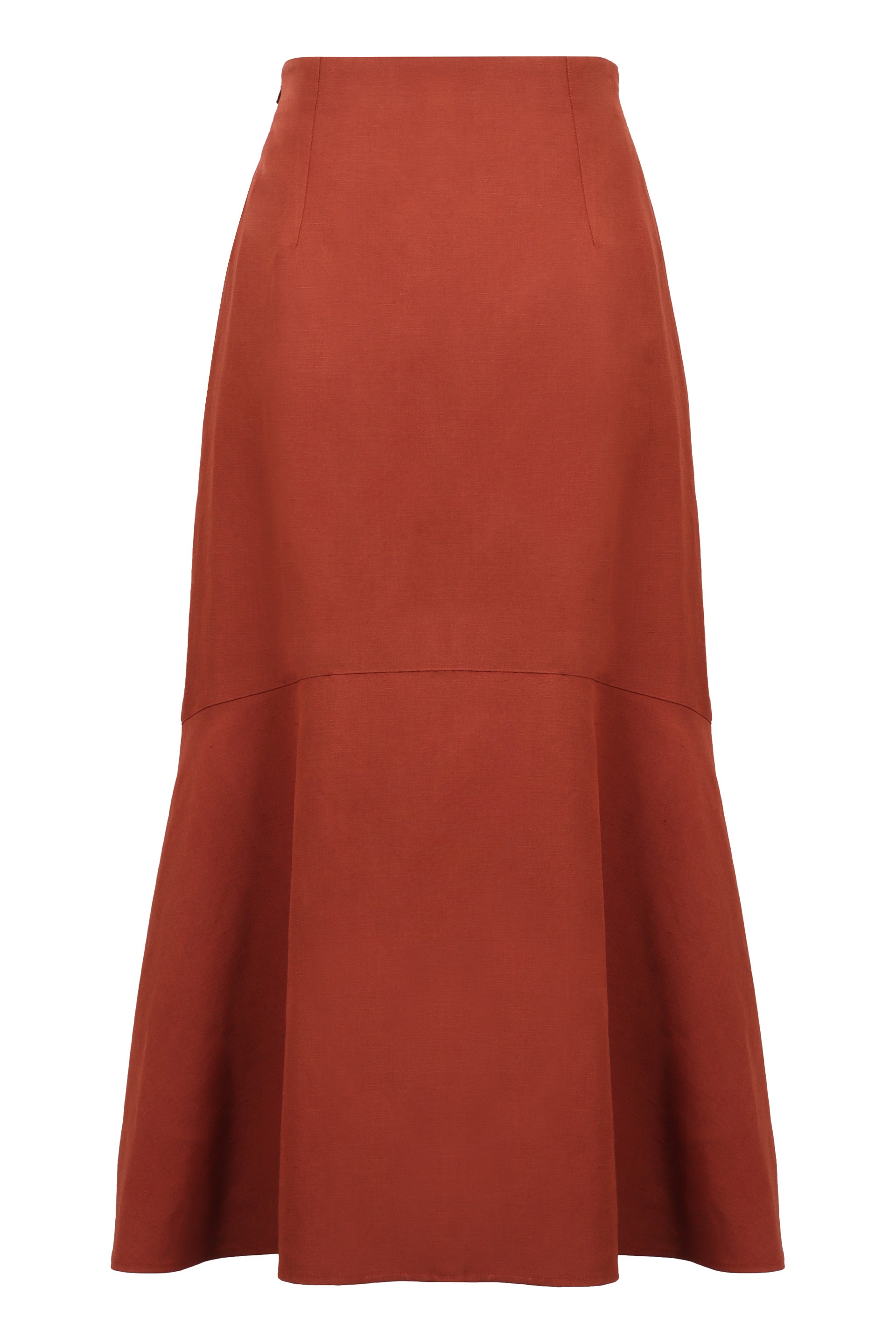 A-line midi skirt