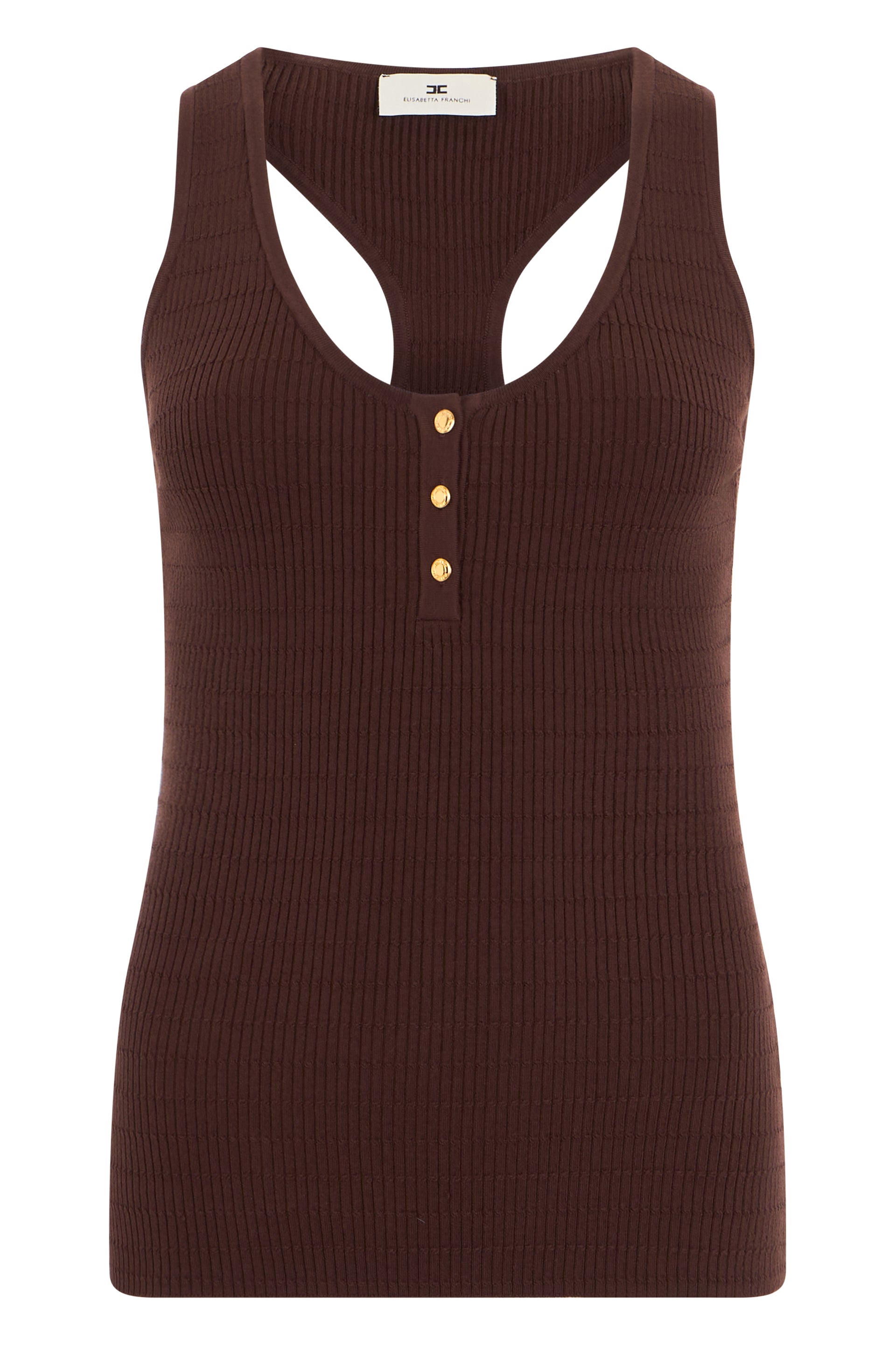 Sleeveless ribbed top