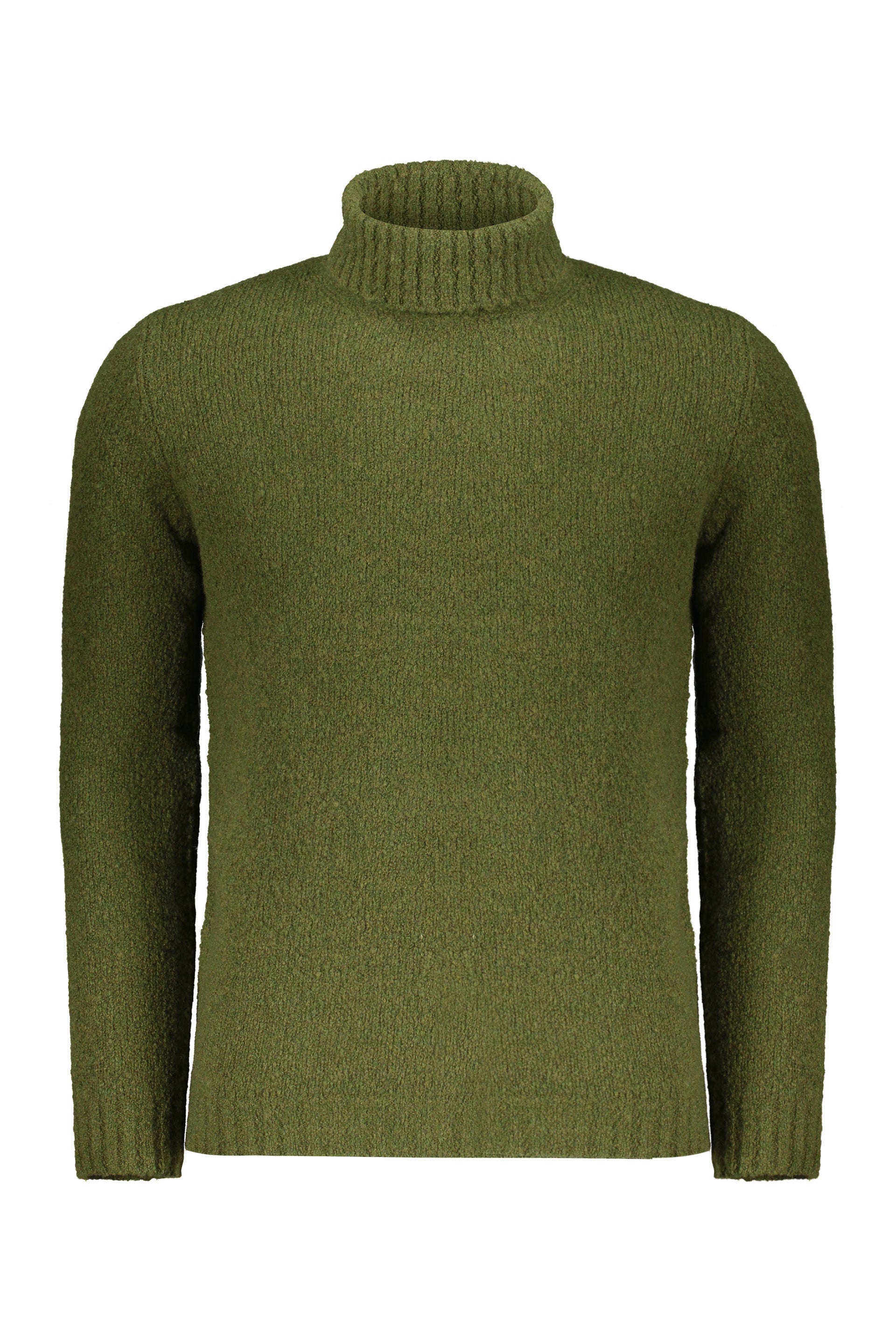 Elegant Olive Green Turtleneck Sweater