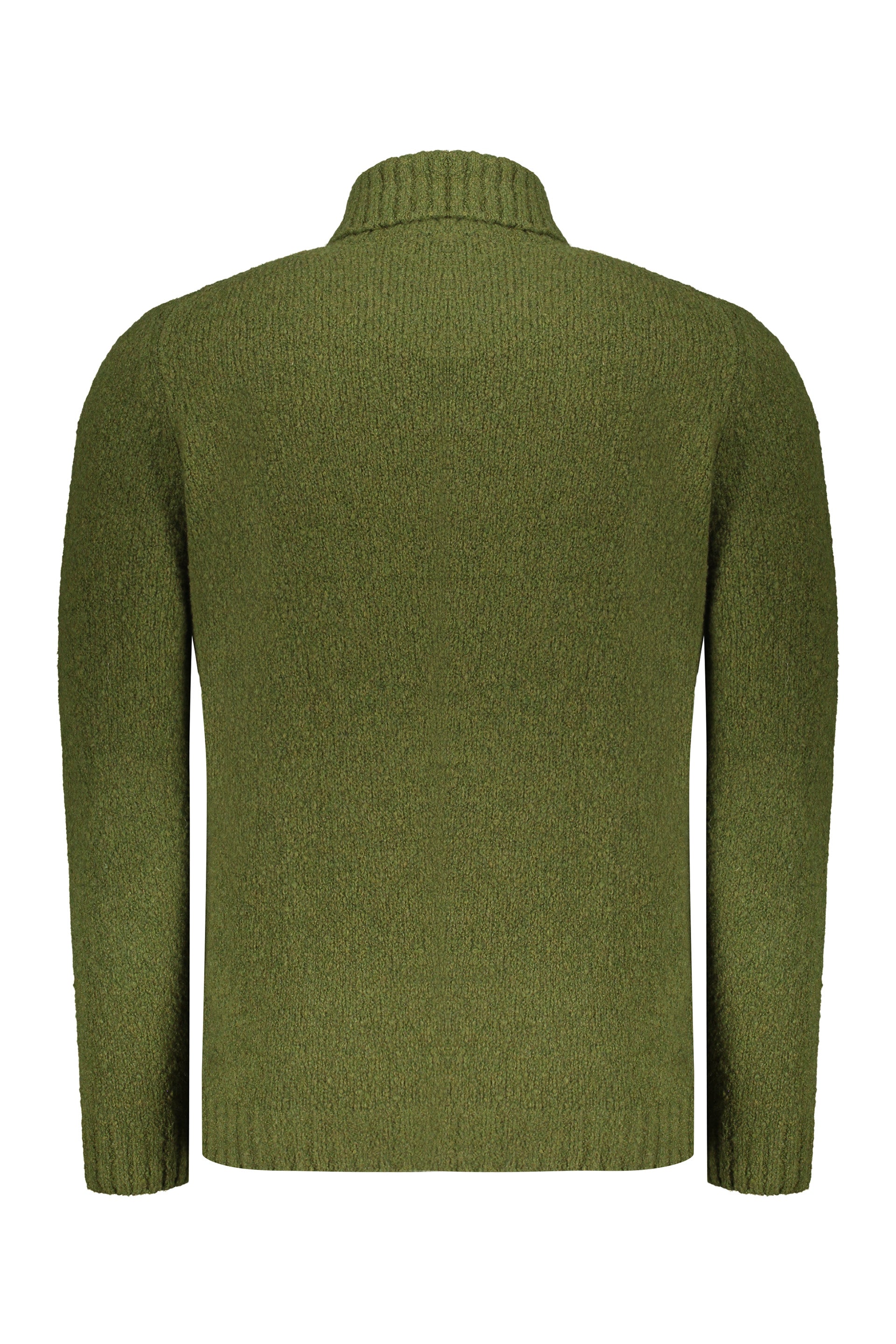 Elegant Olive Green Turtleneck Sweater