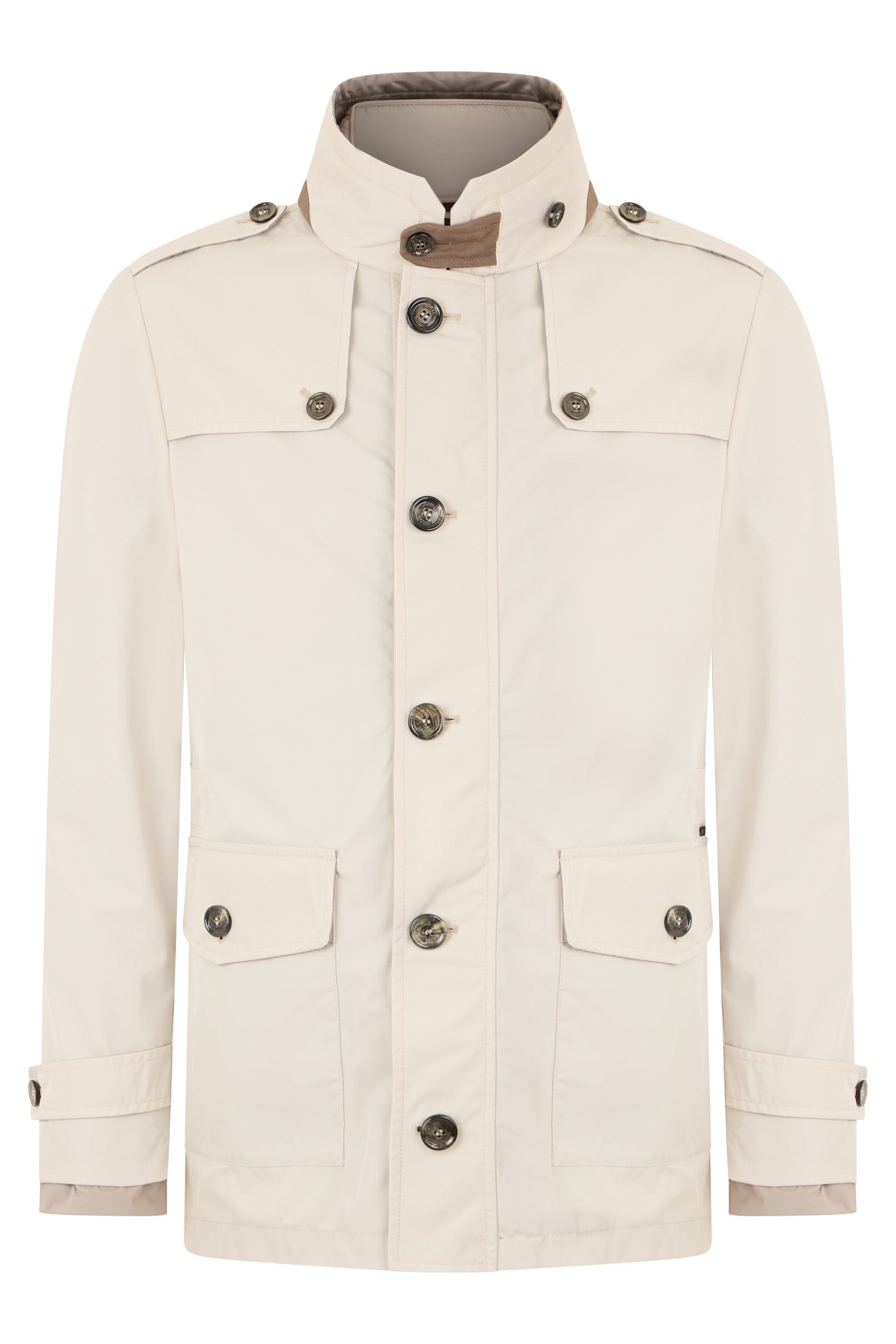 Light jacket with buttons and elegant collar