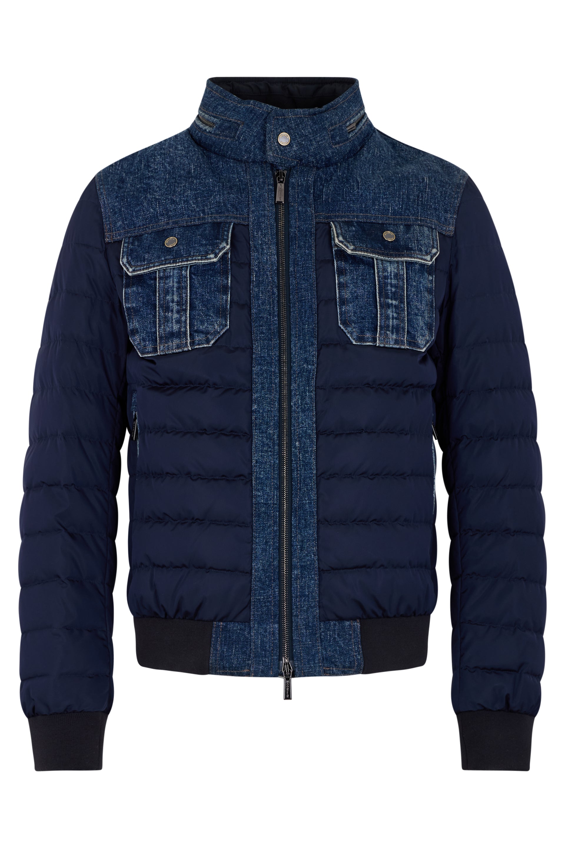 Light casual dark blue denim jacket