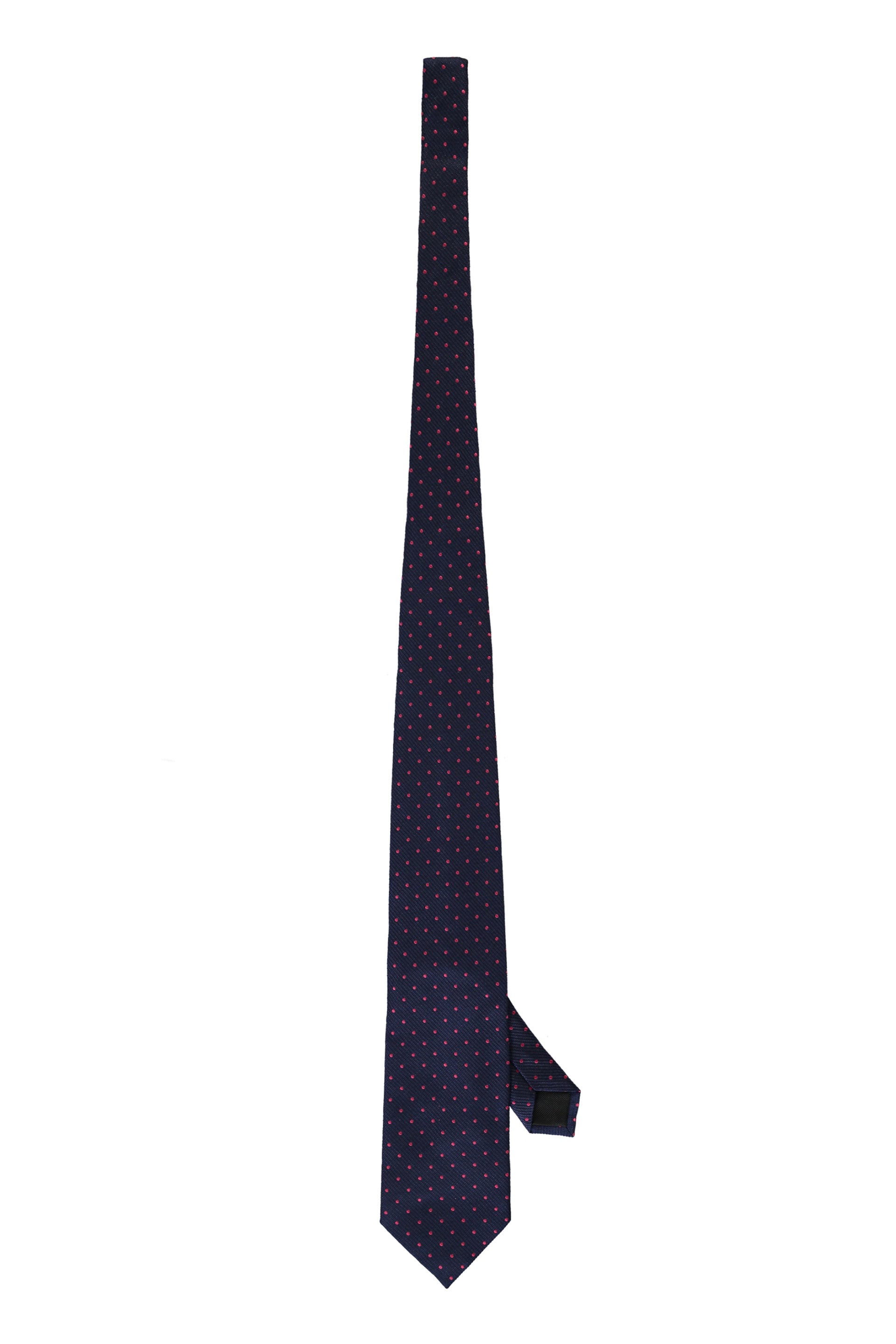 Polka-dot silk tie