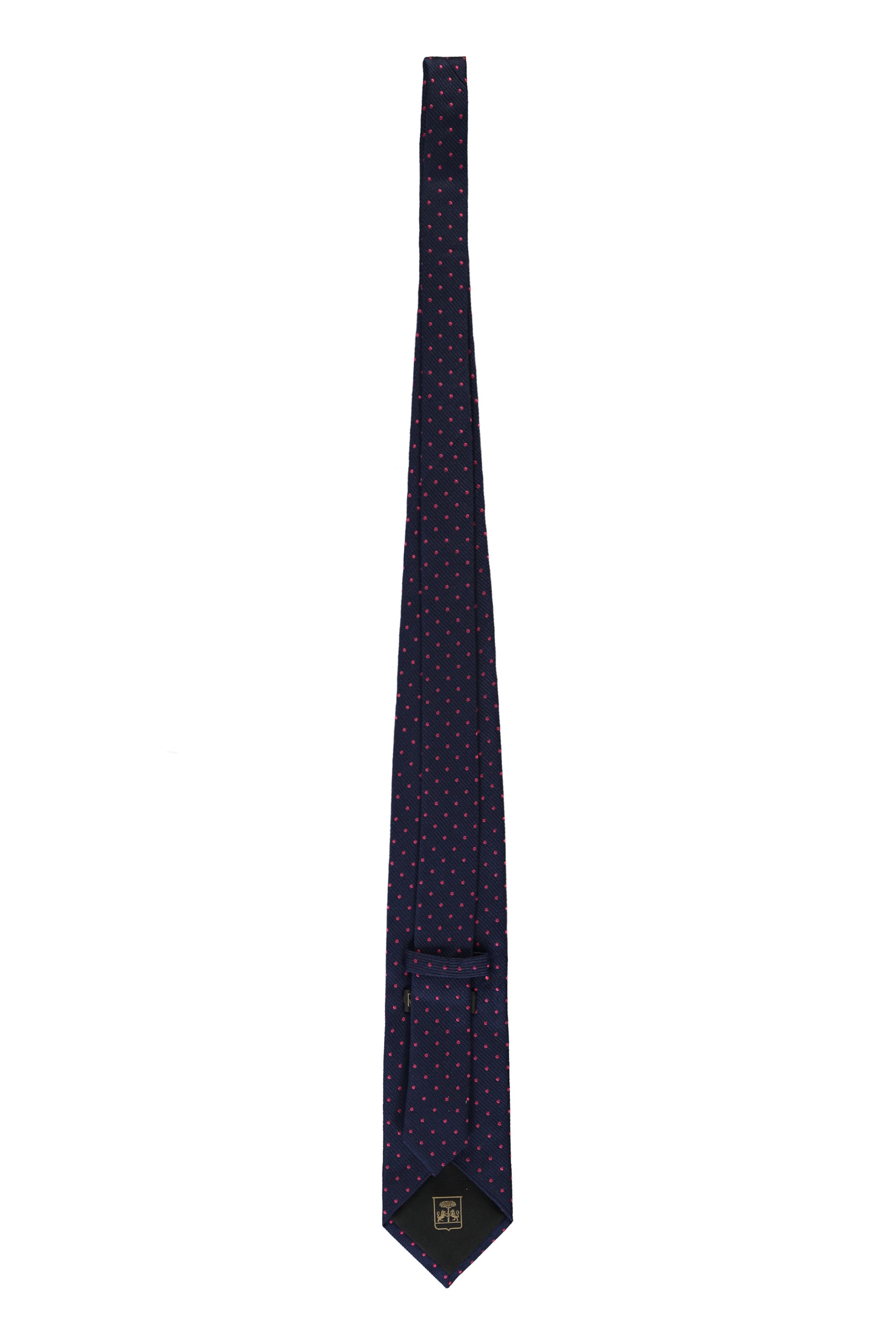 Polka-dot silk tie