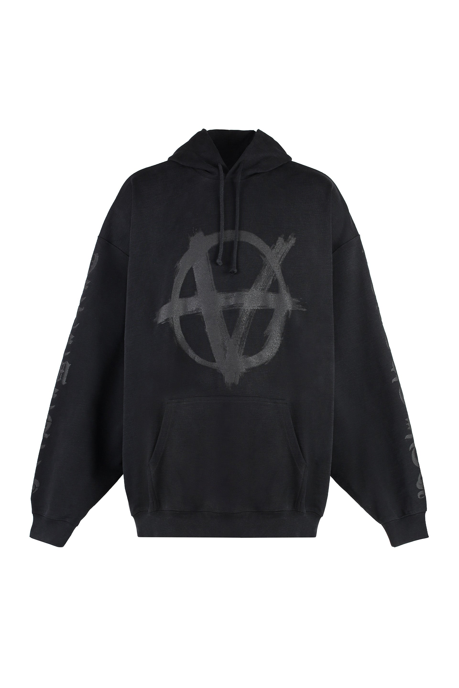 Reverse Anarchy cotton hoodie