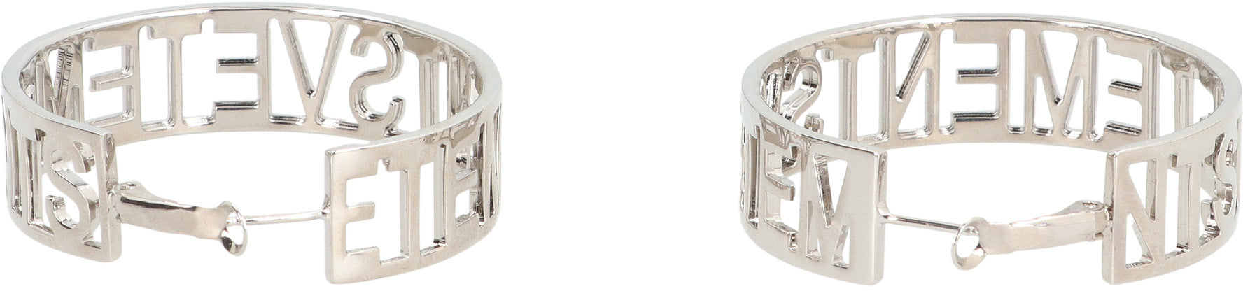 Logo hoop earrings