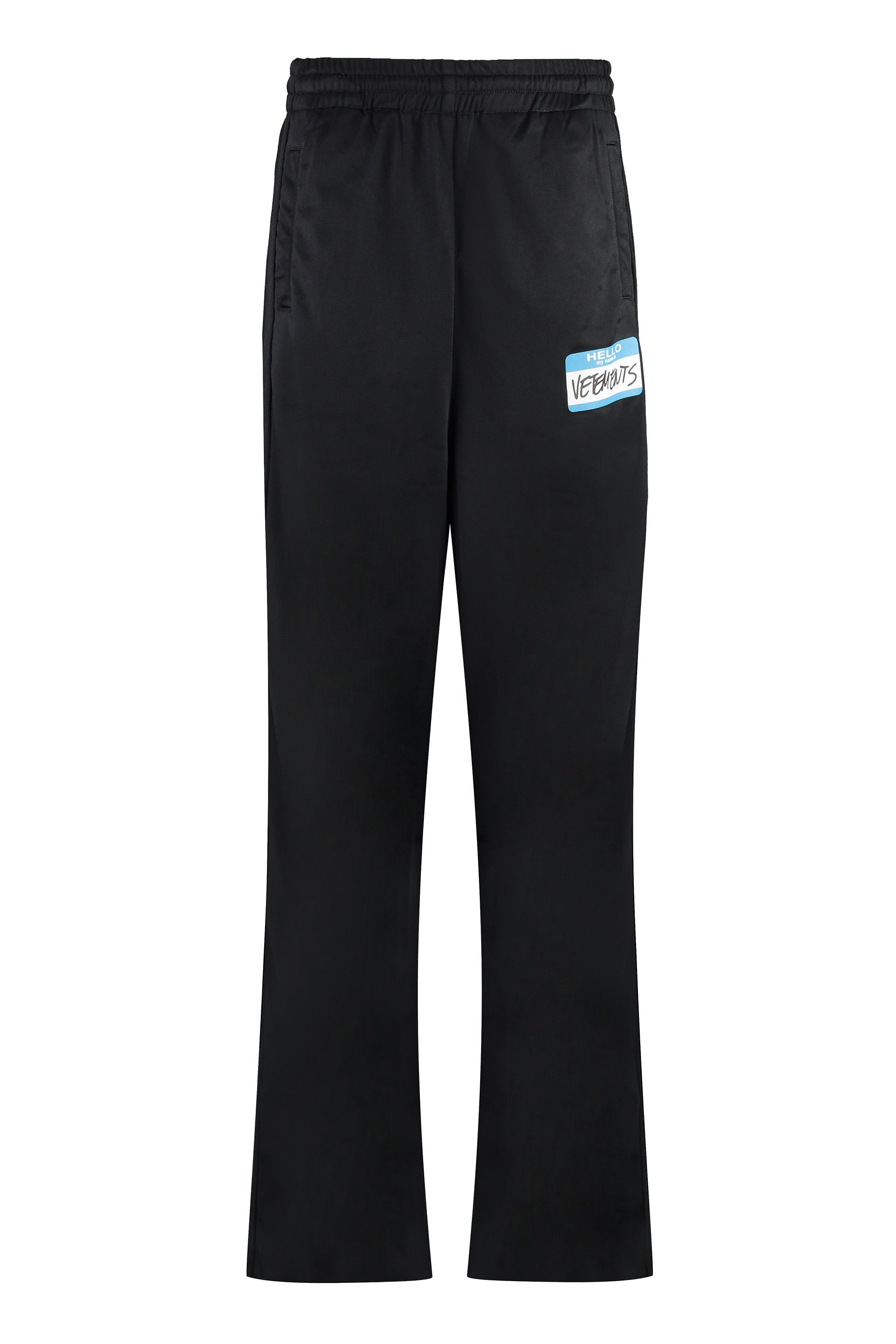 Techno fabric track pants