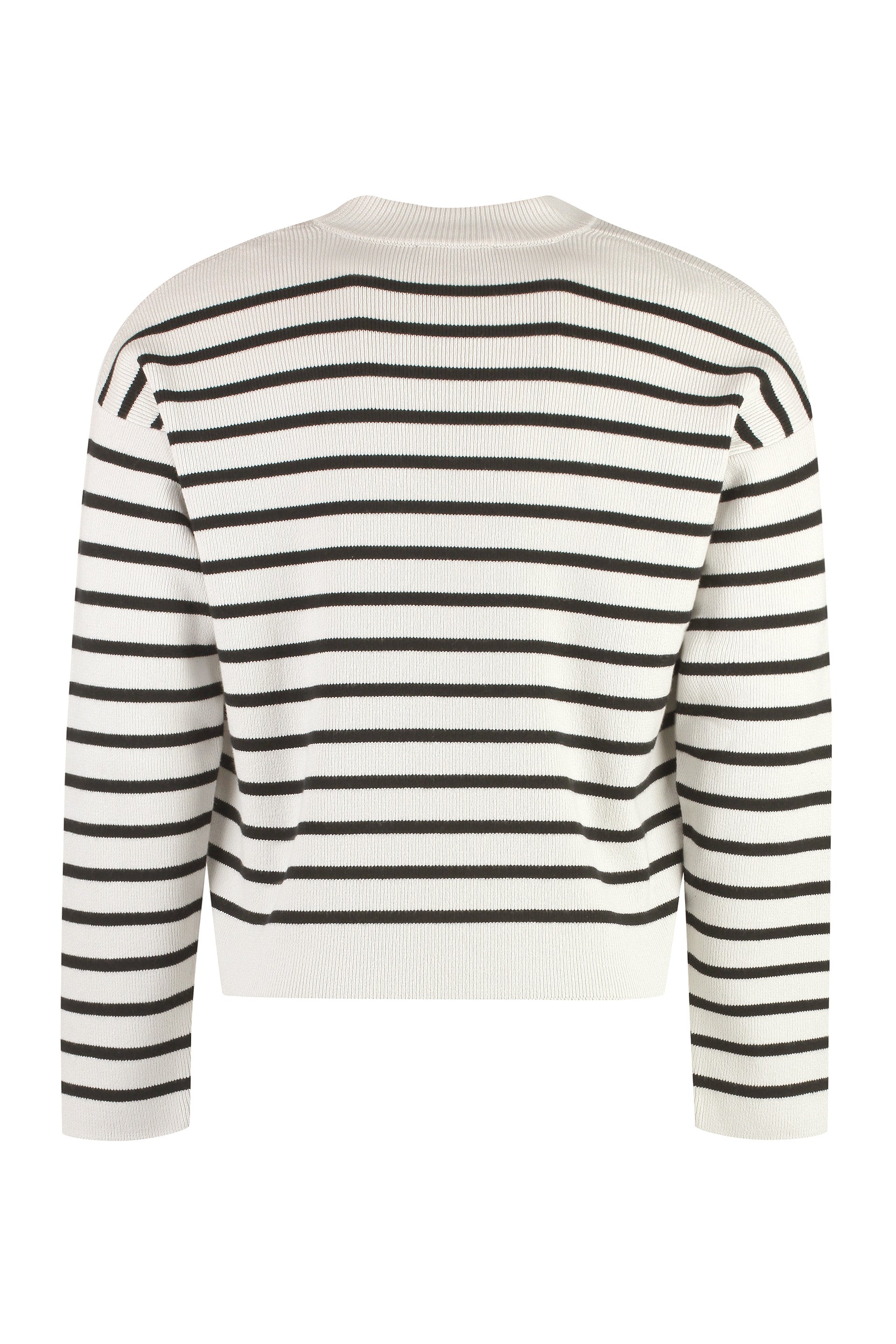 Striped crew-neck sweater