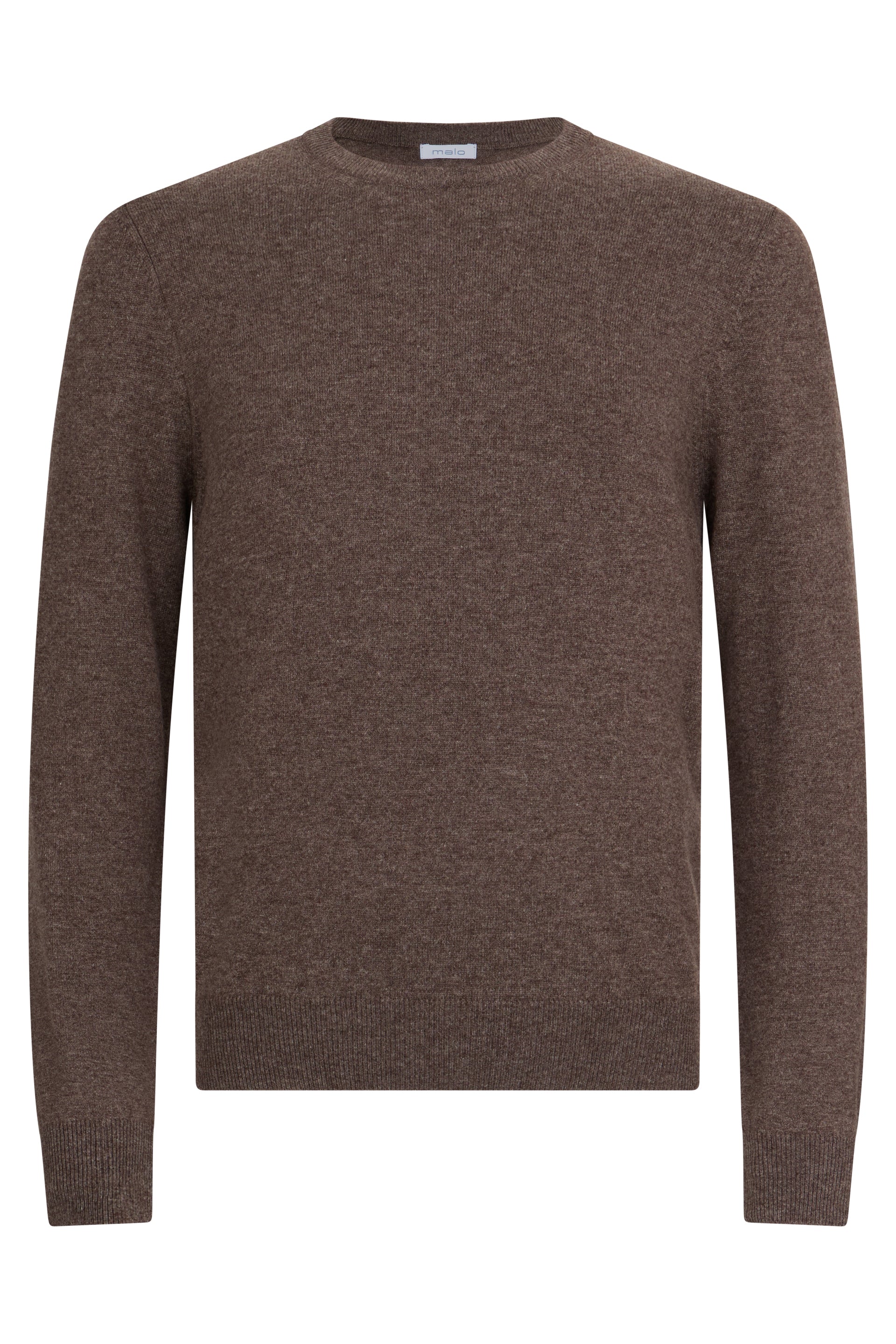 Classic dark brown sweater with long sleeves.