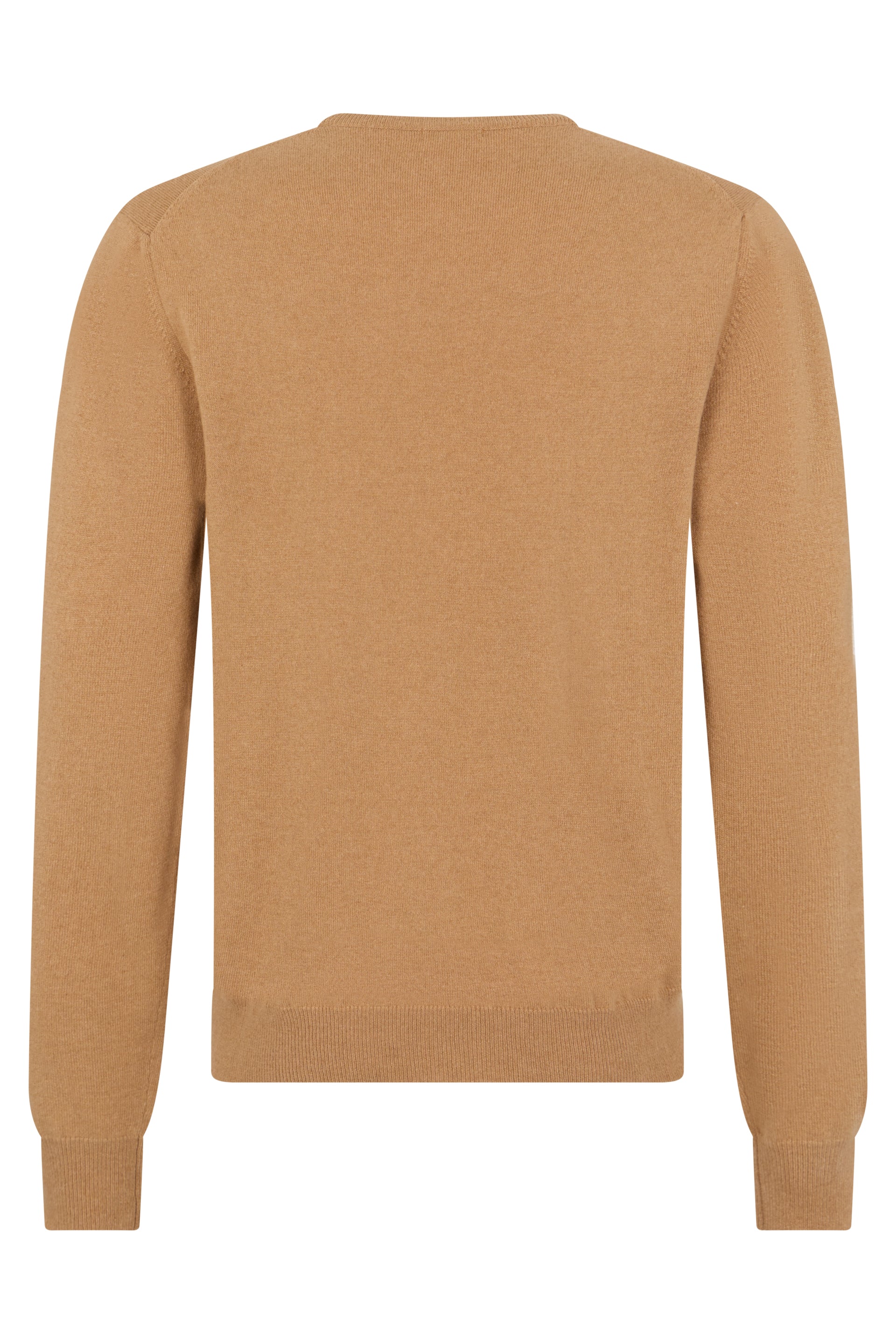 Sweater in leather color, soft and versatile.