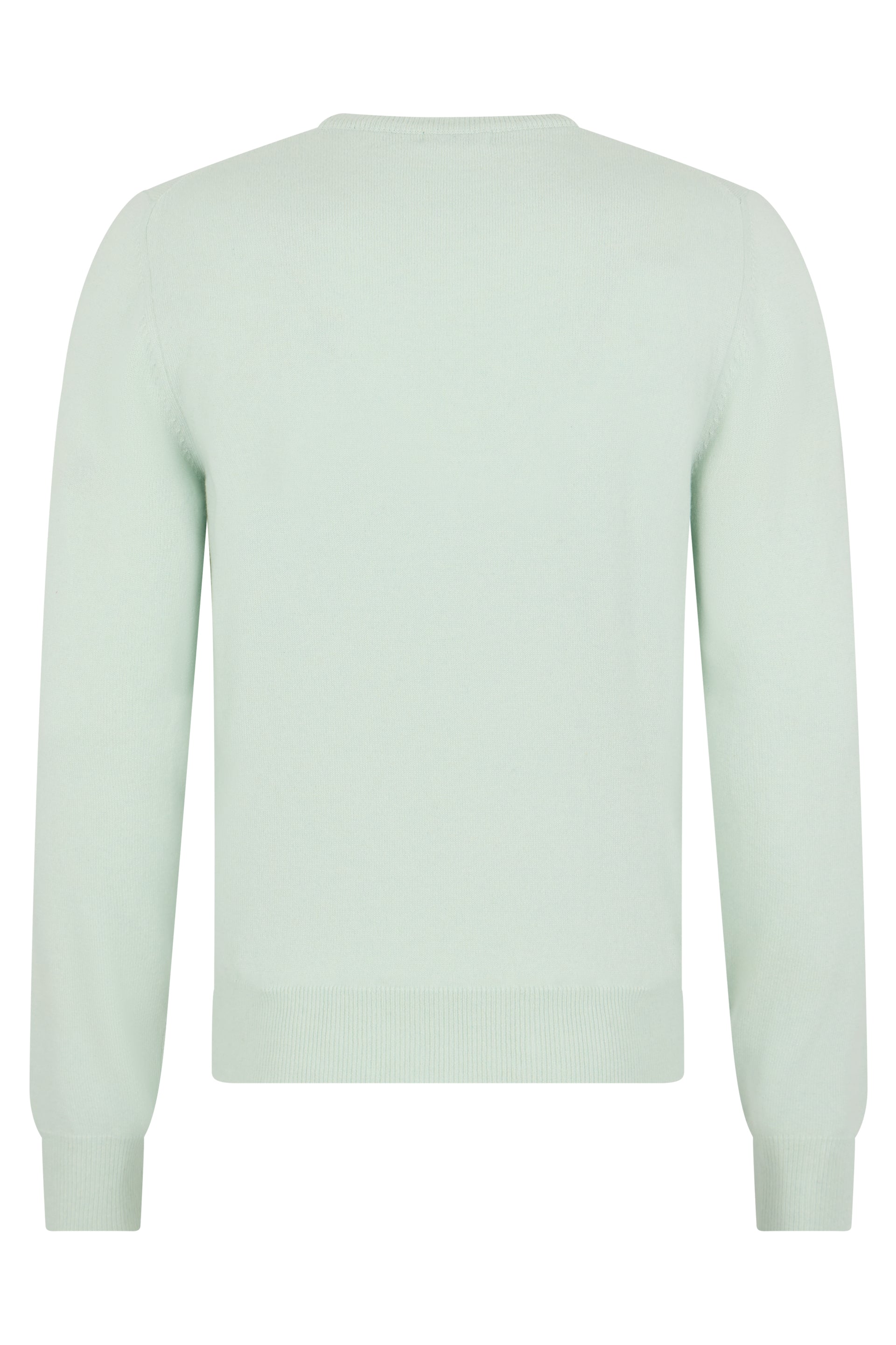 Light gray sweater with long sleeves, ideal for a casual look.