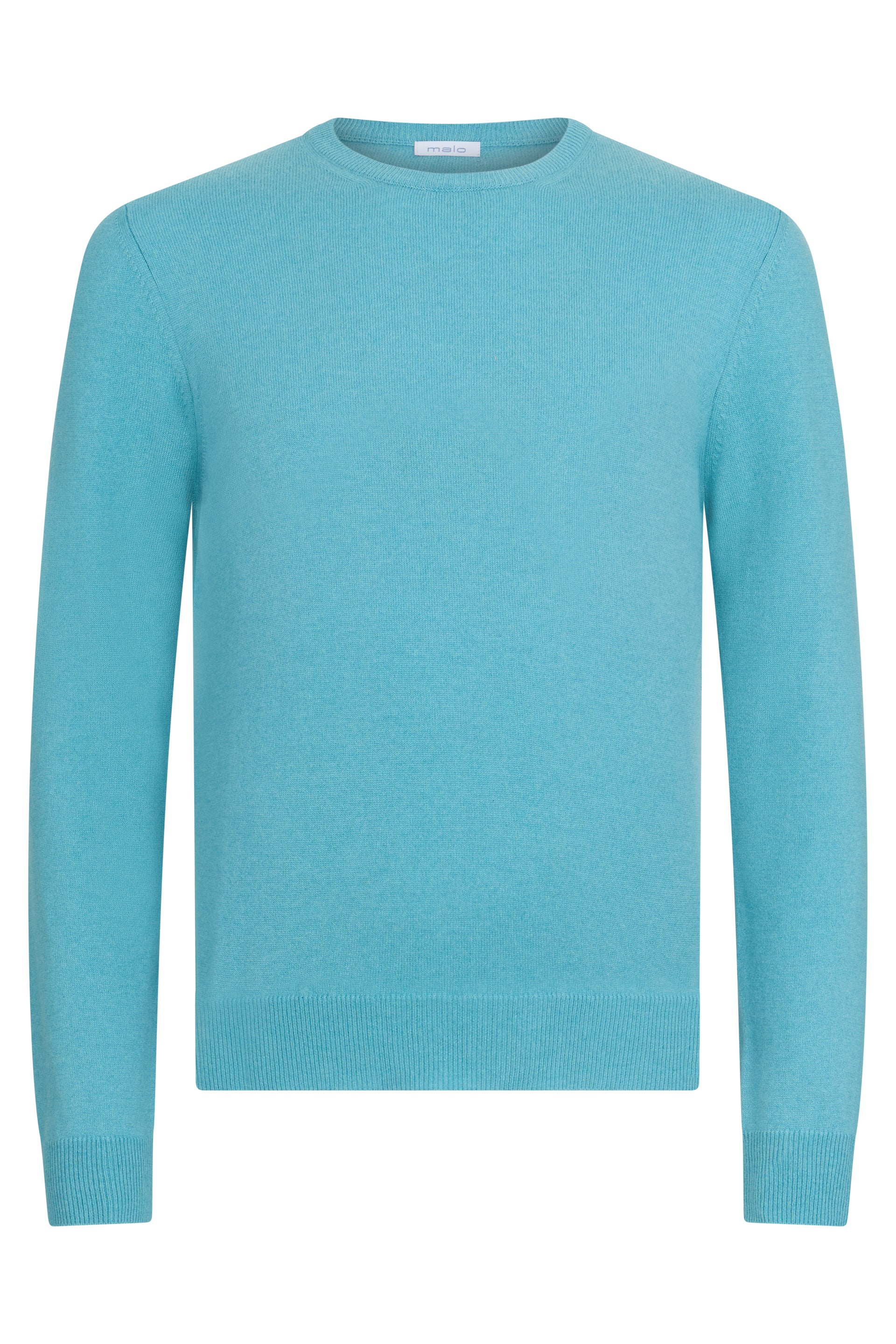 Blue sweater with long sleeves that offers comfort and style.