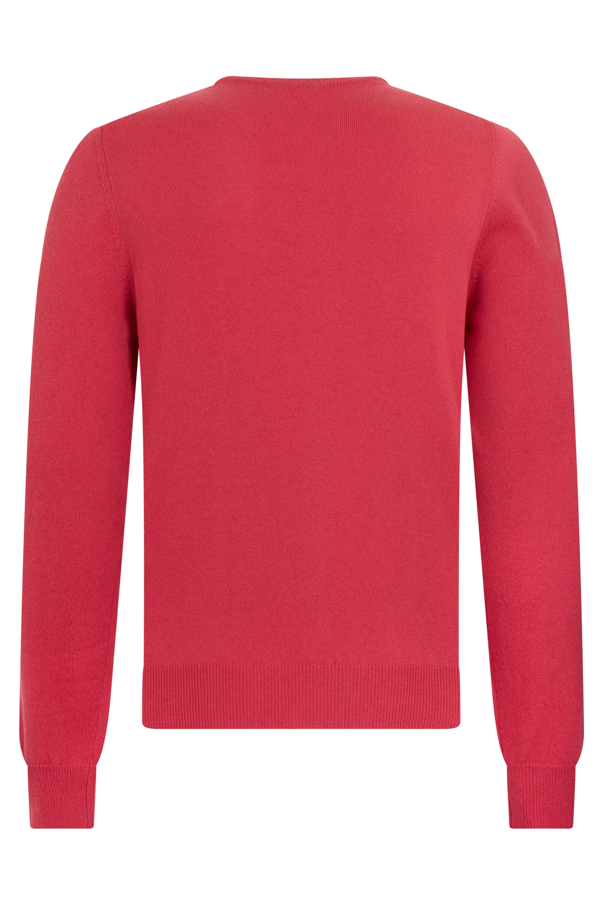 Red sweater with long sleeves versatile.
