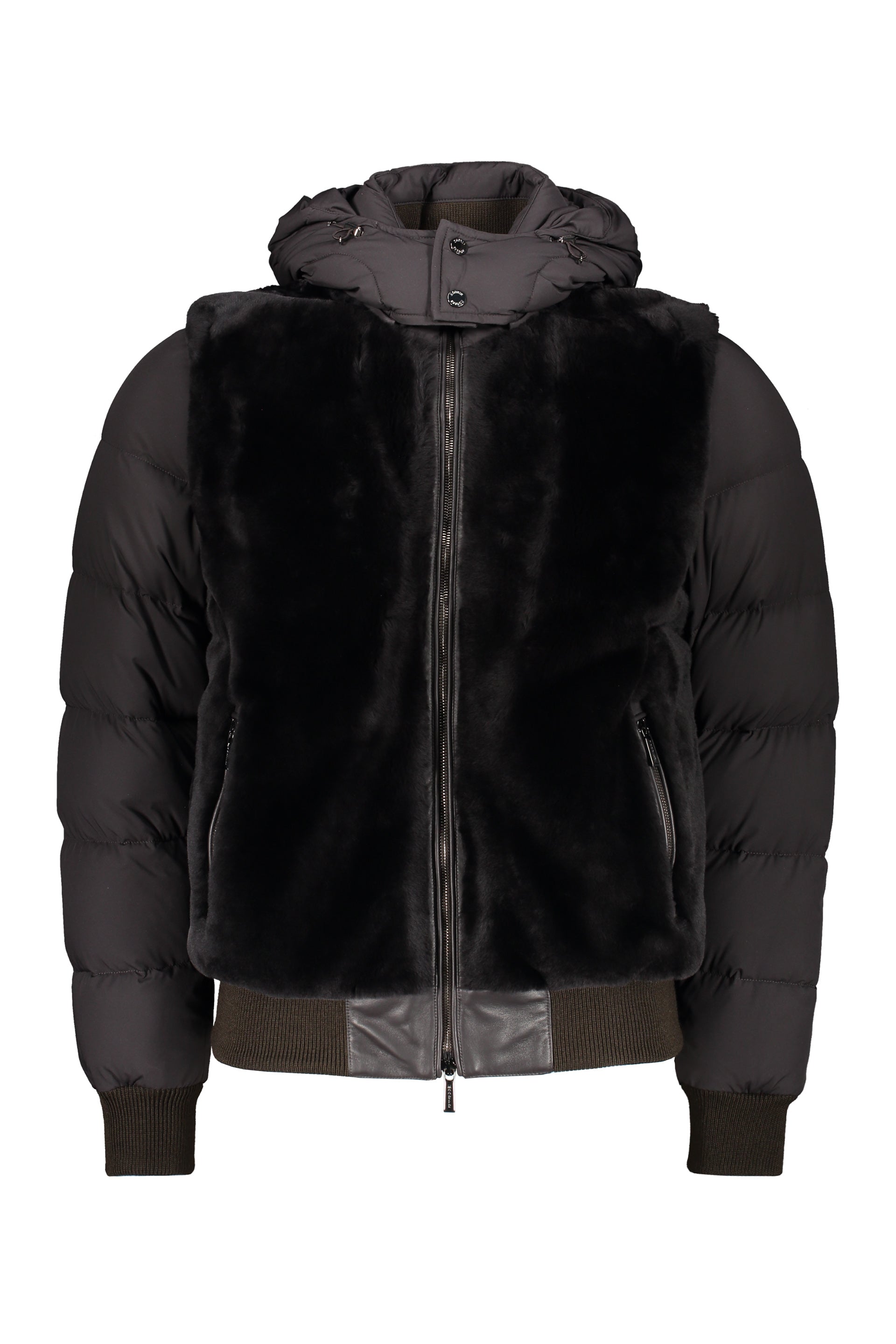 Umberto zip-up down jacket