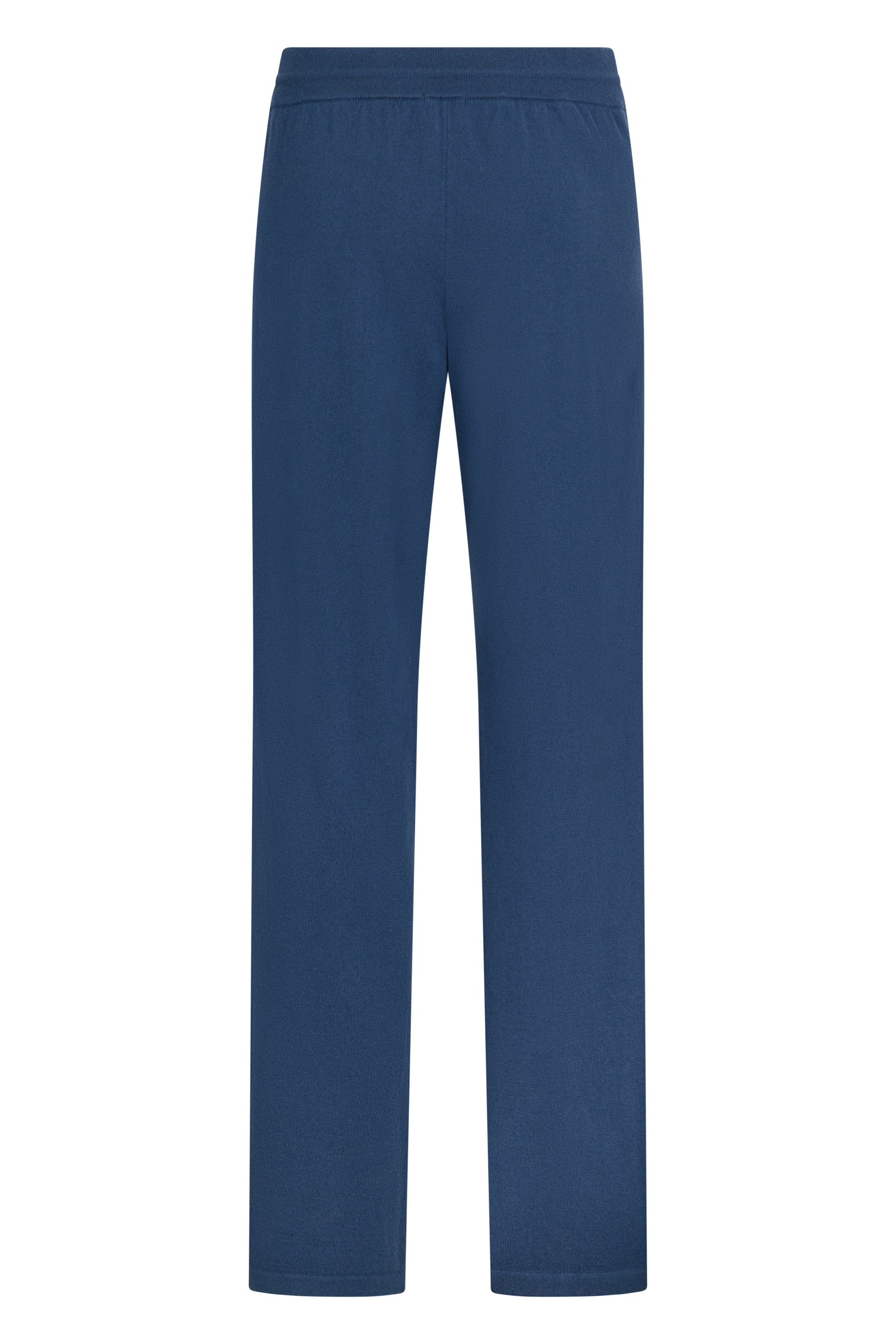 Dark blue comfortable and versatile trousers.